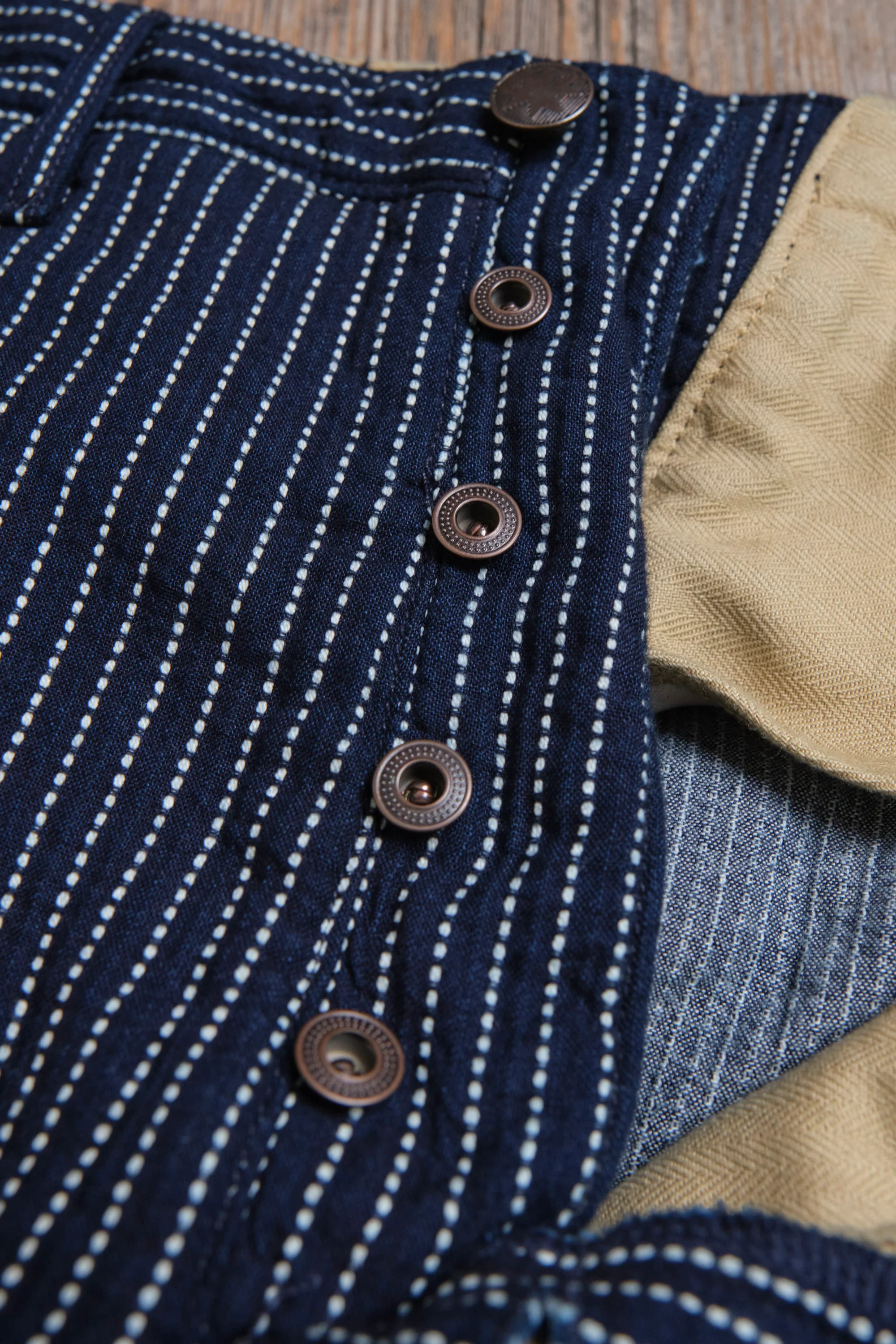Western Pant Blue Dobby Stripe - Image 9