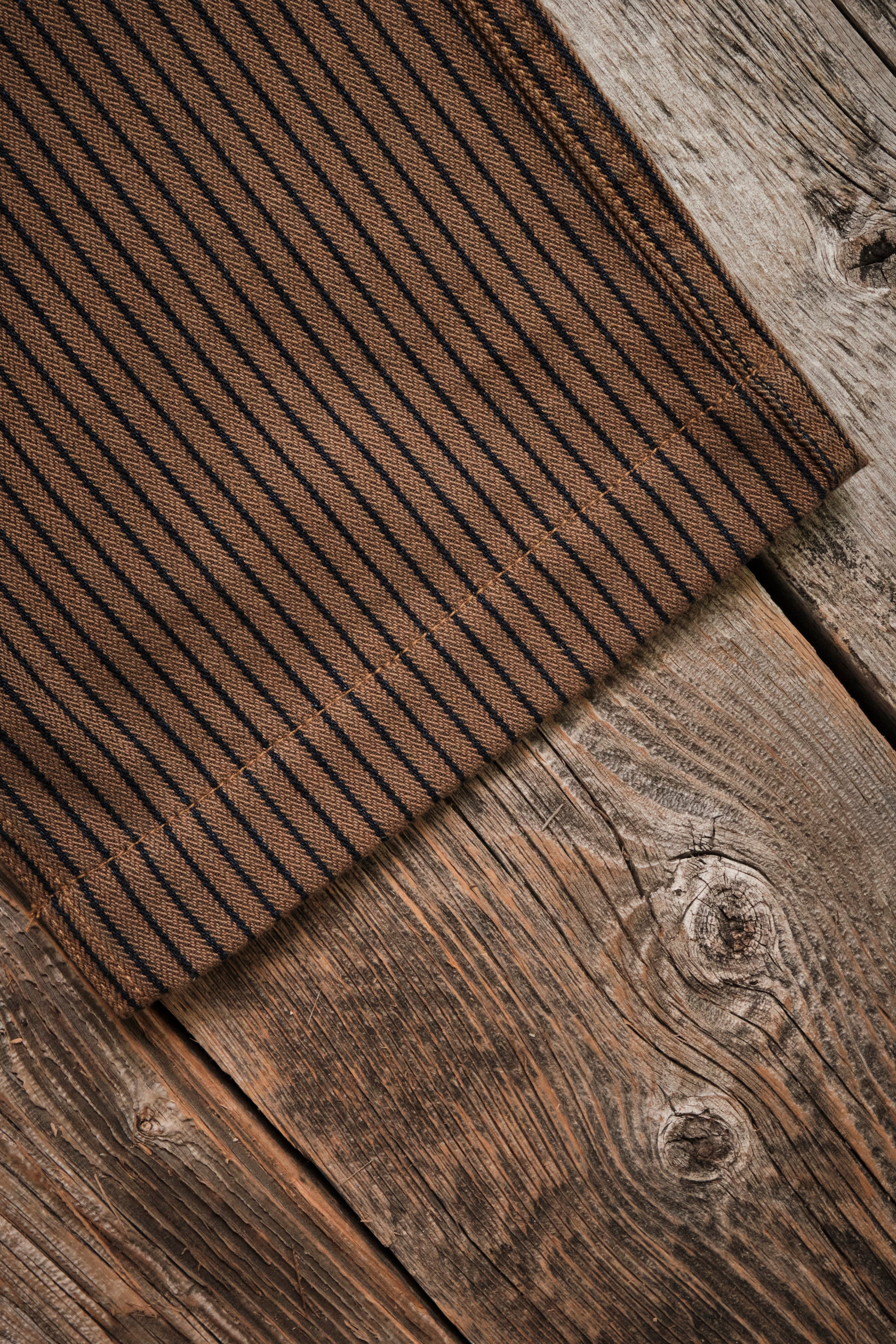 Western Pant Brown Herringbone Dobby - Image 11