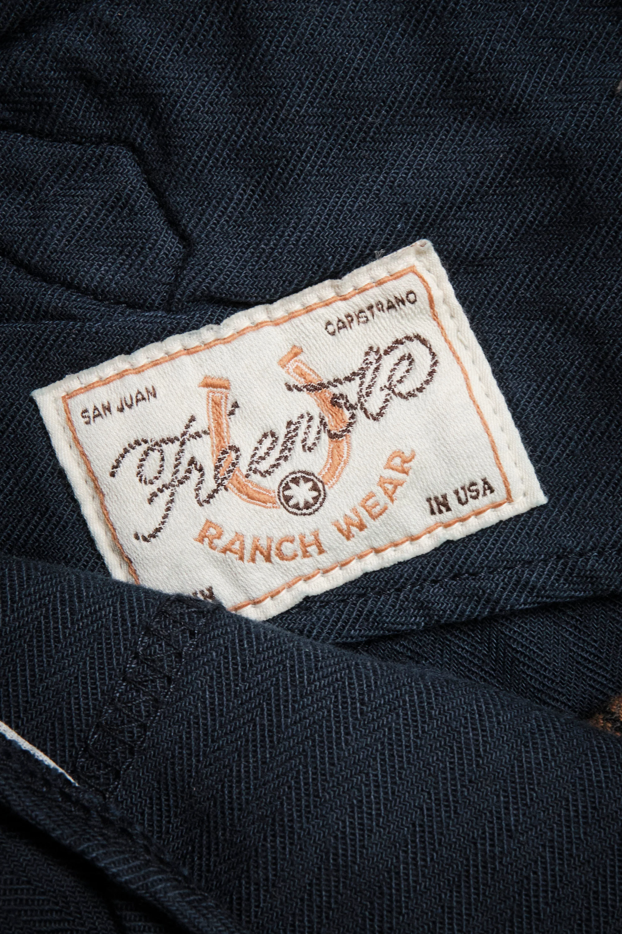 Western Pant Brown Herringbone Dobby - Image 12