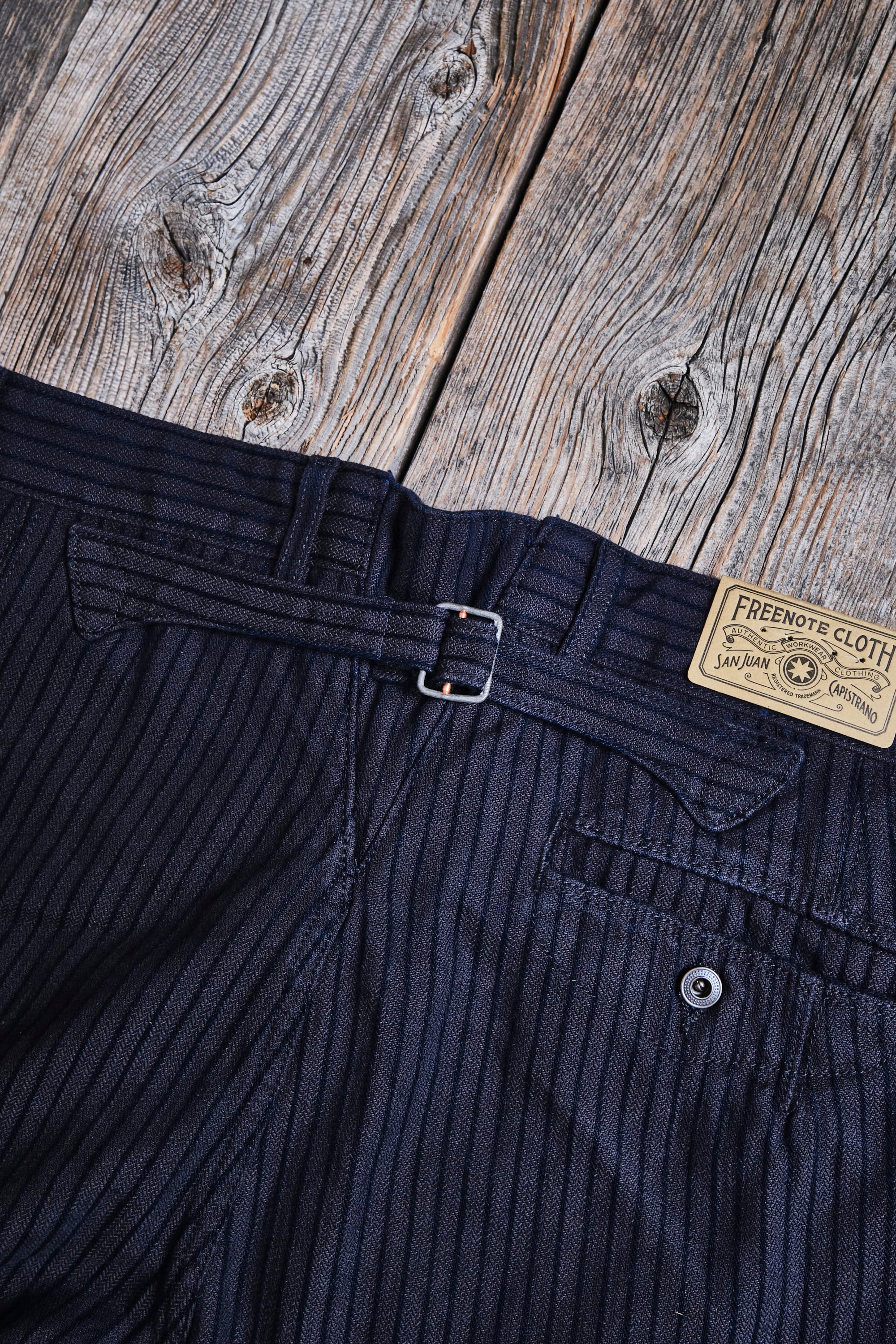 Western Pant Indigo Herringbone Dobby - Image 10