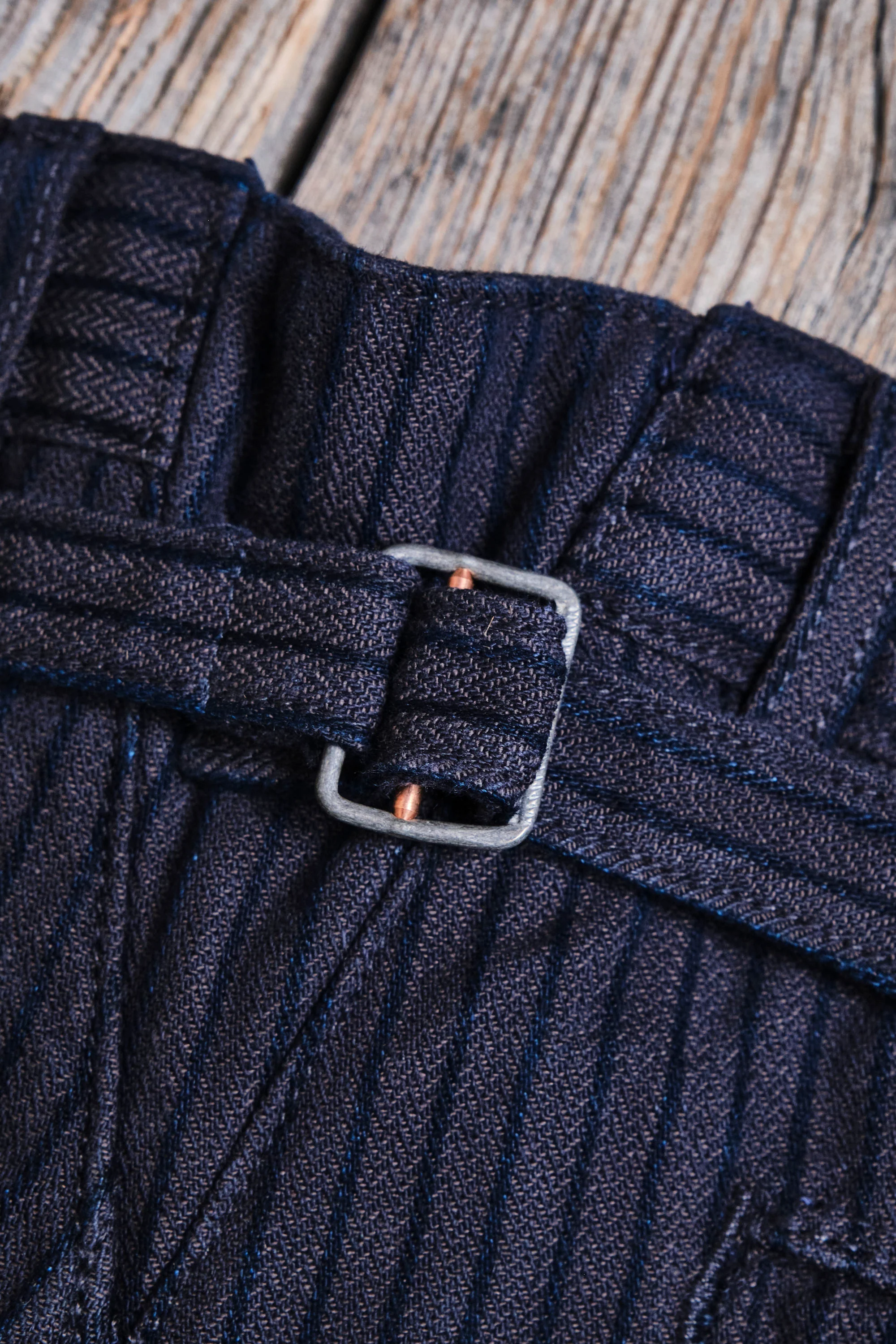 Western Pant Indigo Herringbone Dobby - Image 11