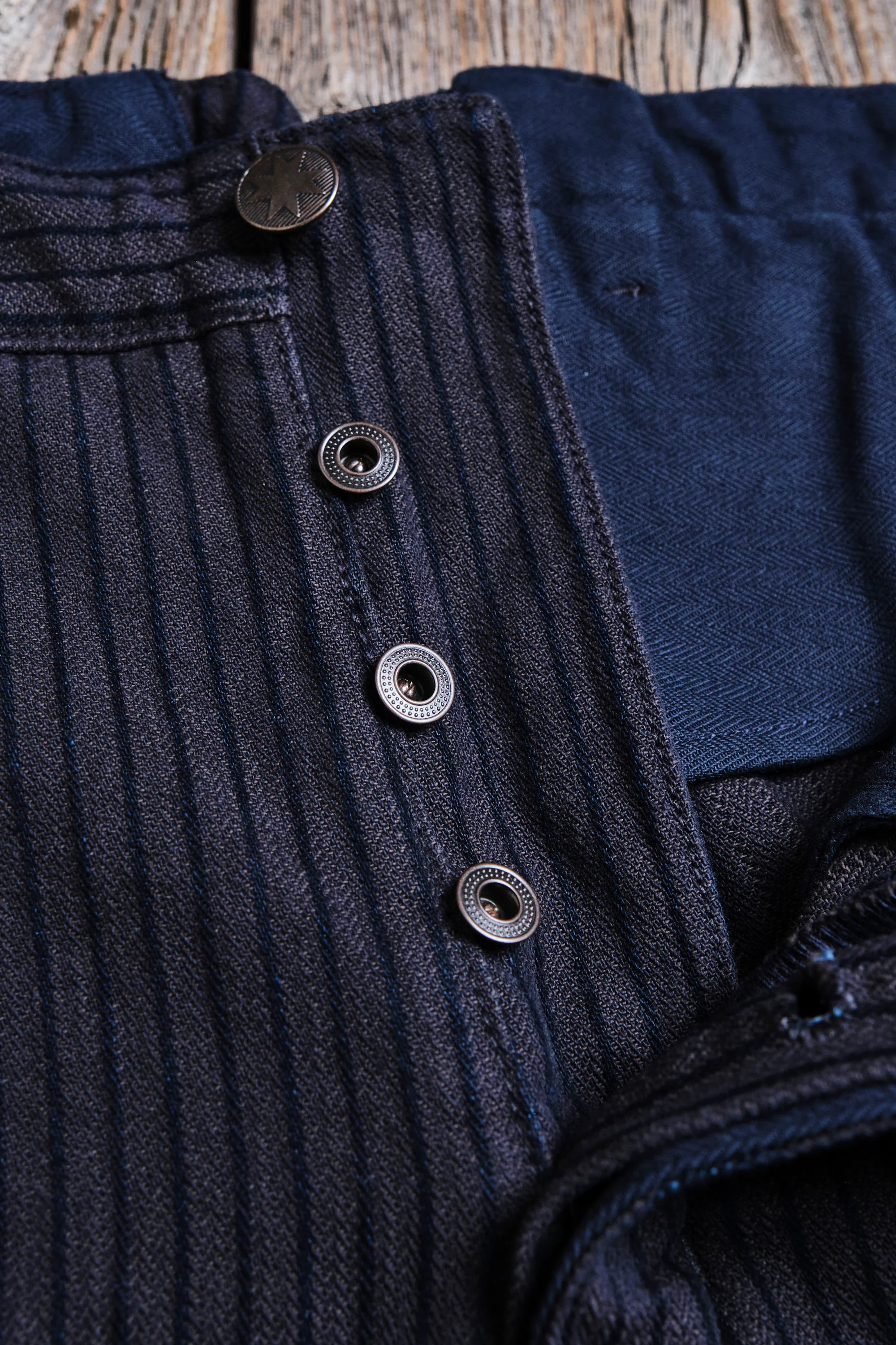 Western Pant Indigo Herringbone Dobby - Image 6