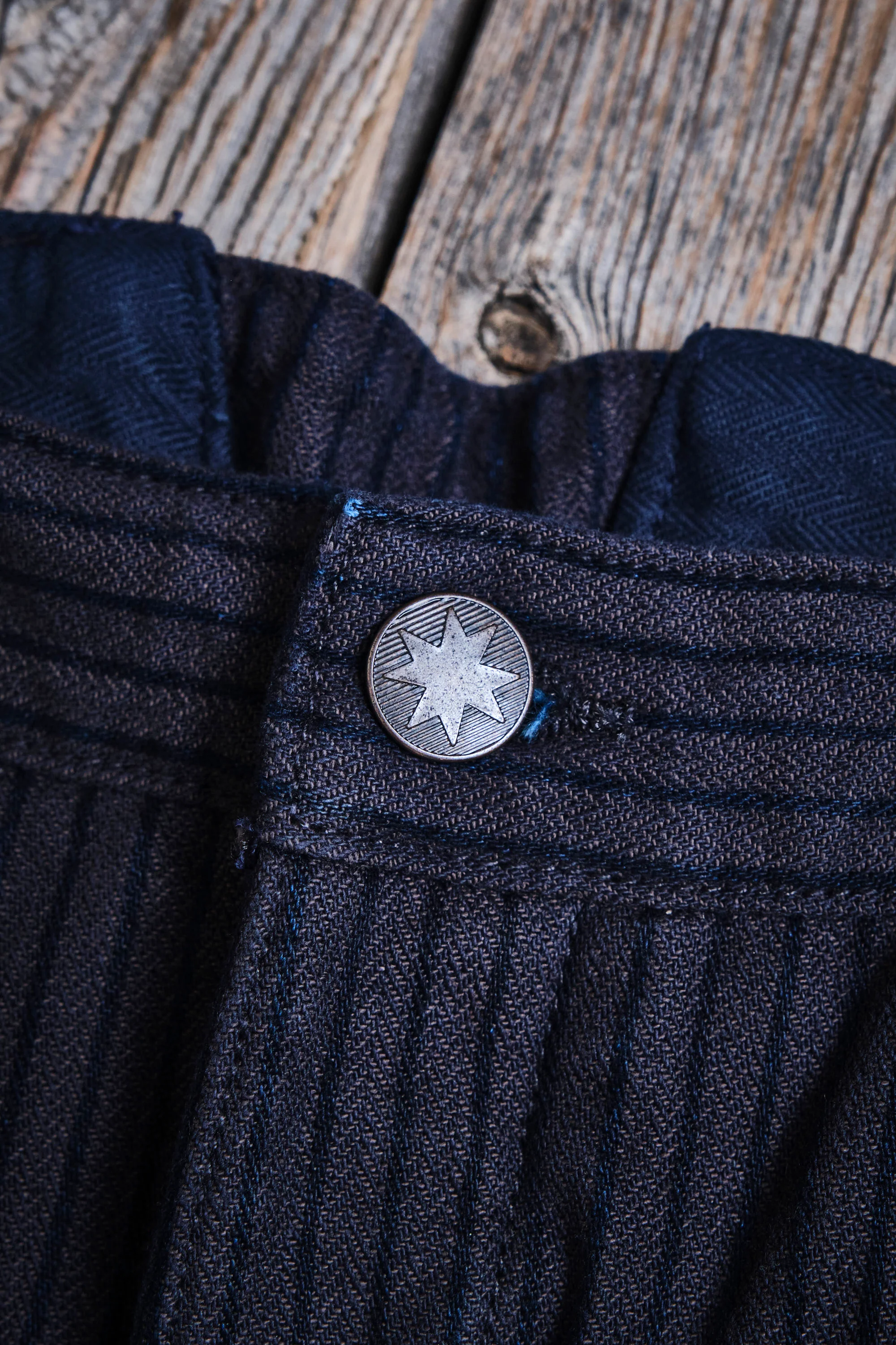 Western Pant Indigo Herringbone Dobby - Image 8
