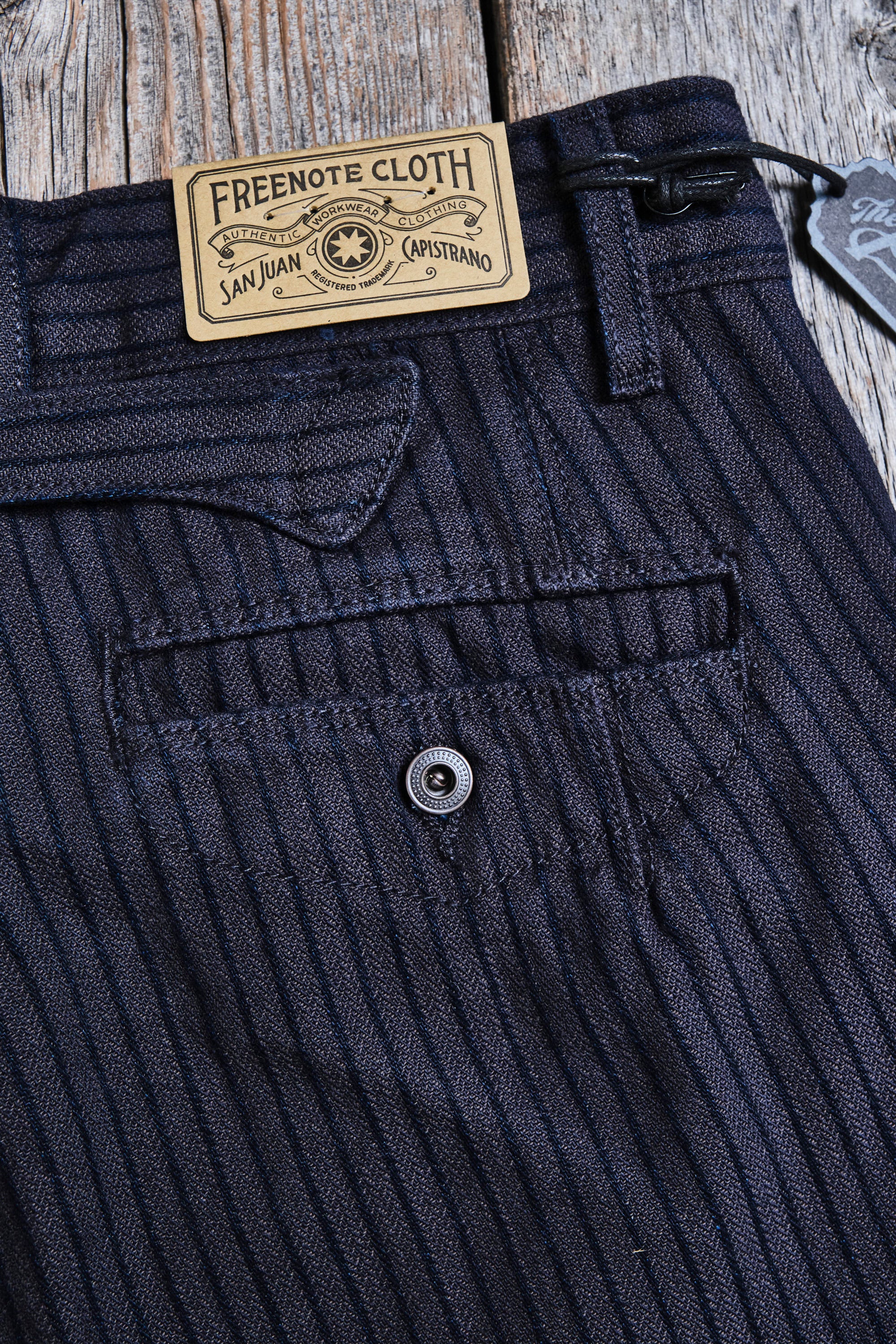Western Pant Indigo Herringbone Dobby - Image 9