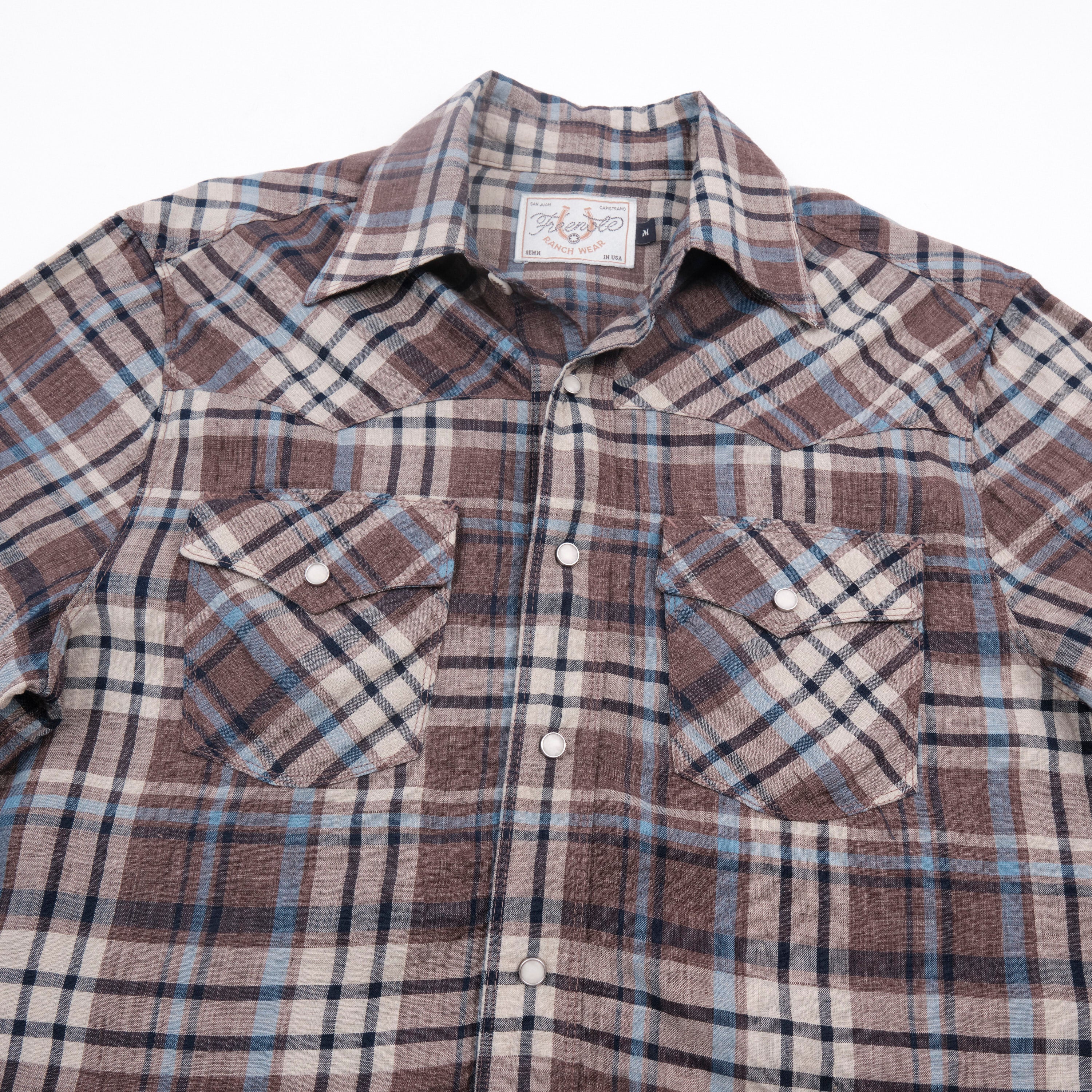 Western Scout Pheasant Brown Plaid - Image 4
