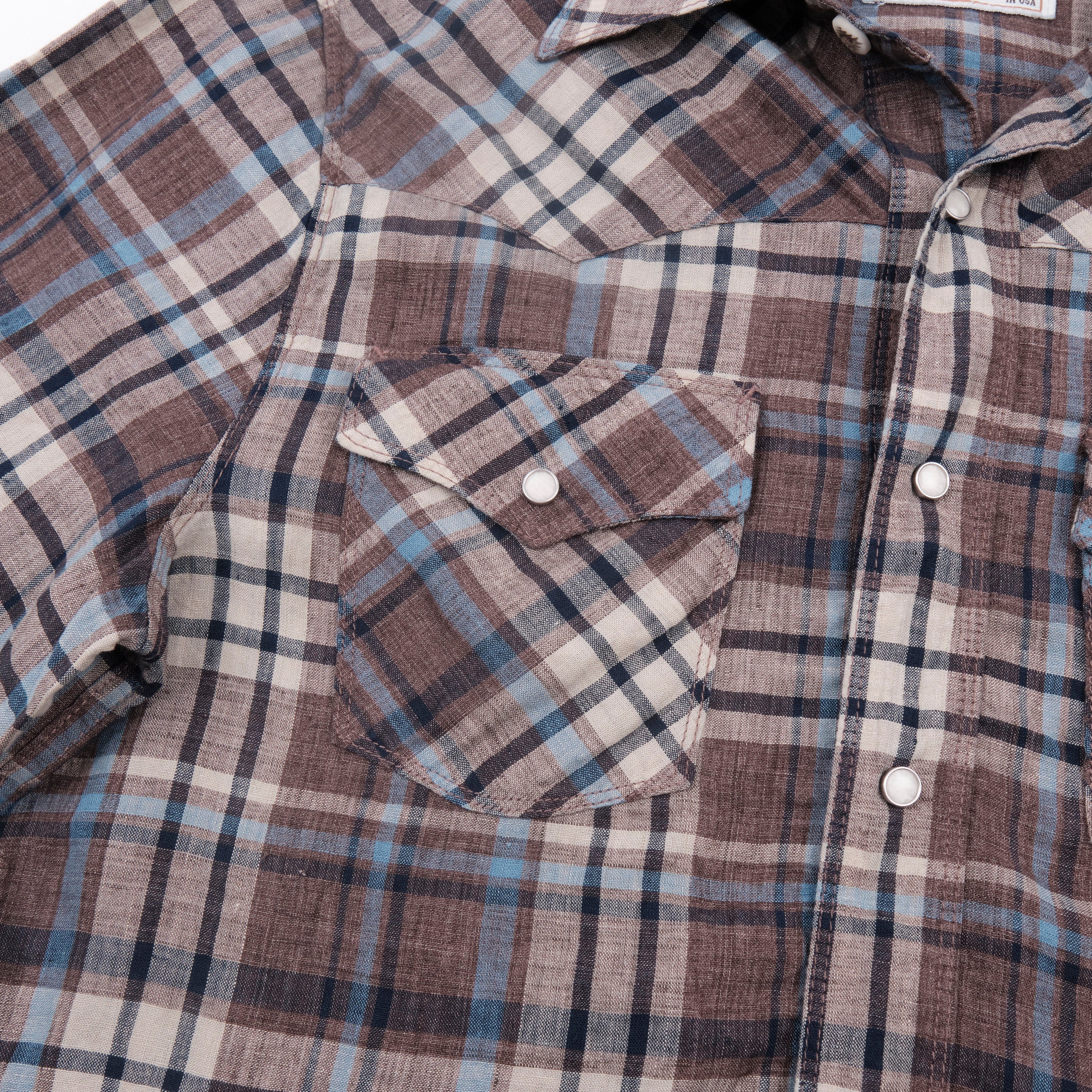 Western Scout Pheasant Brown Plaid - Image 5