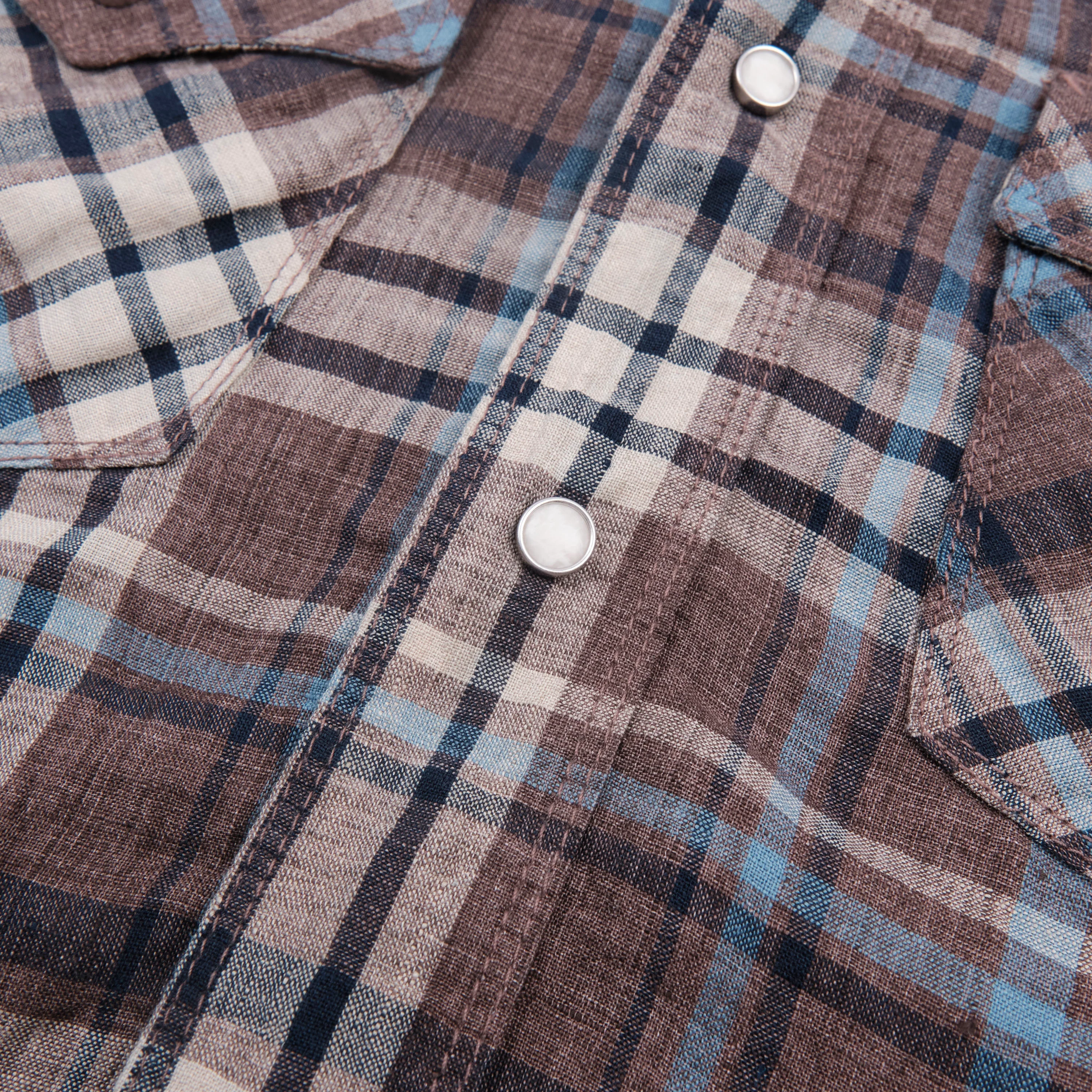 Western Scout Pheasant Brown Plaid - Image 6