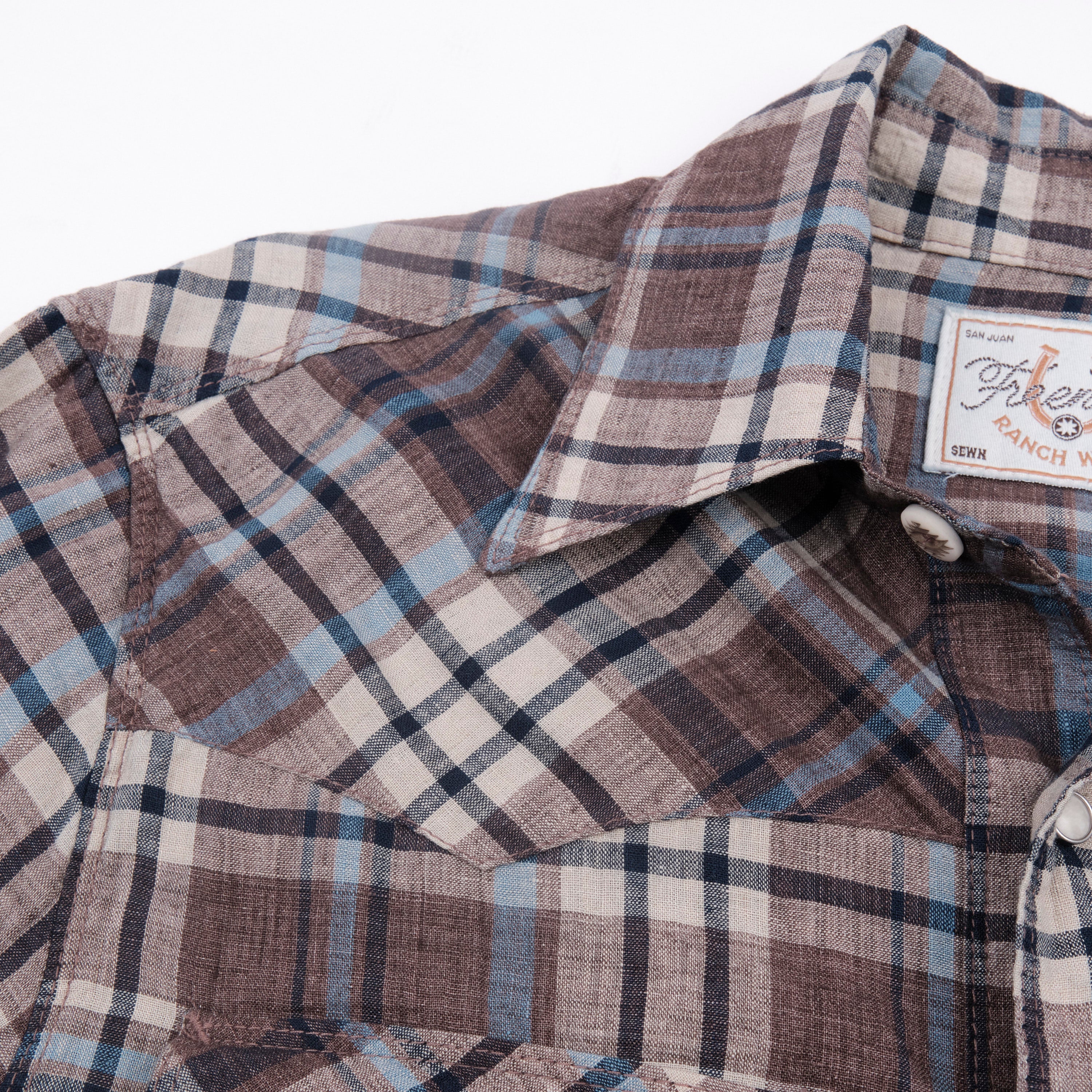 Western Scout Pheasant Brown Plaid - Image 8