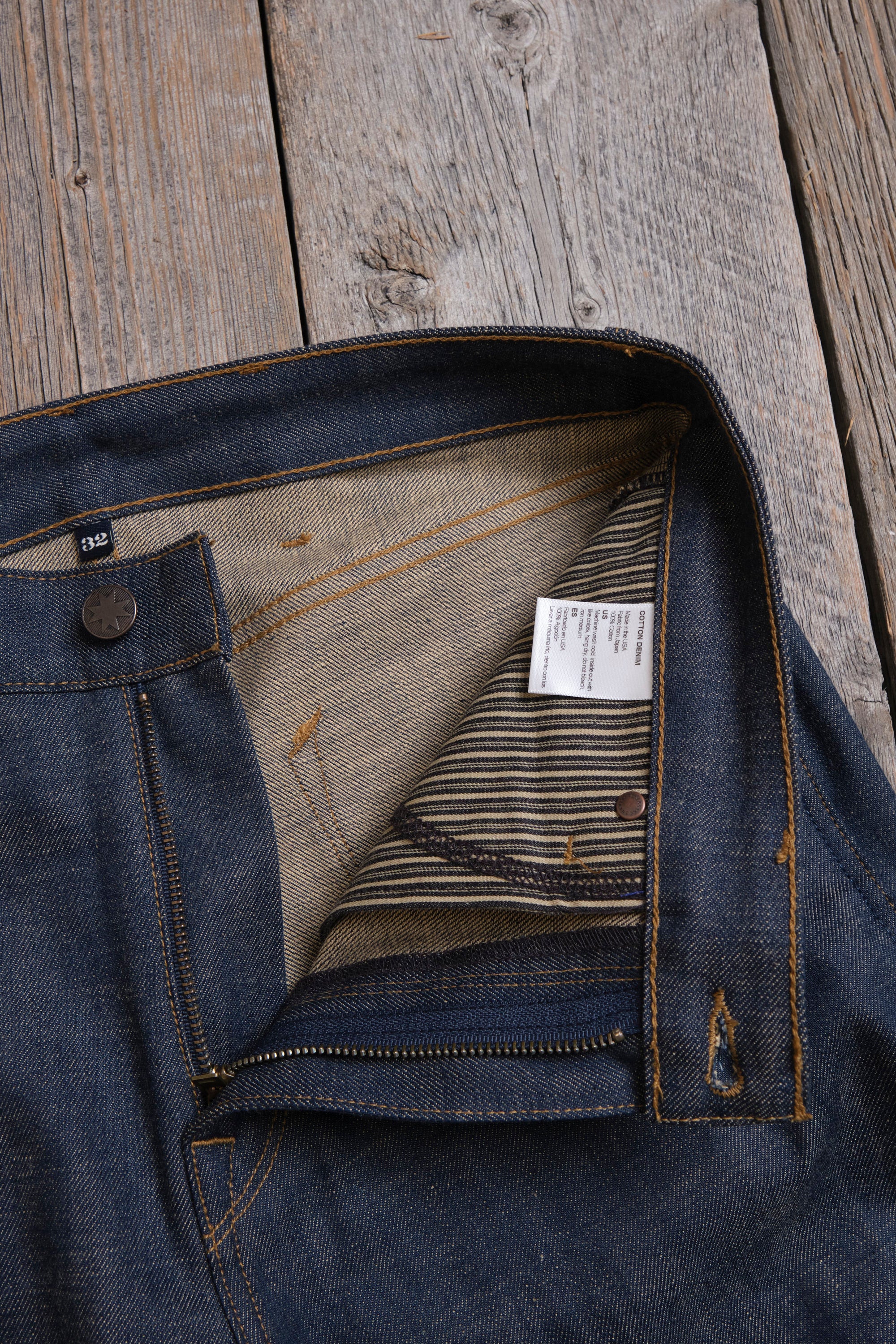 Wilkes Western 13 Ounce Natural Rinsed Denim - Image 10