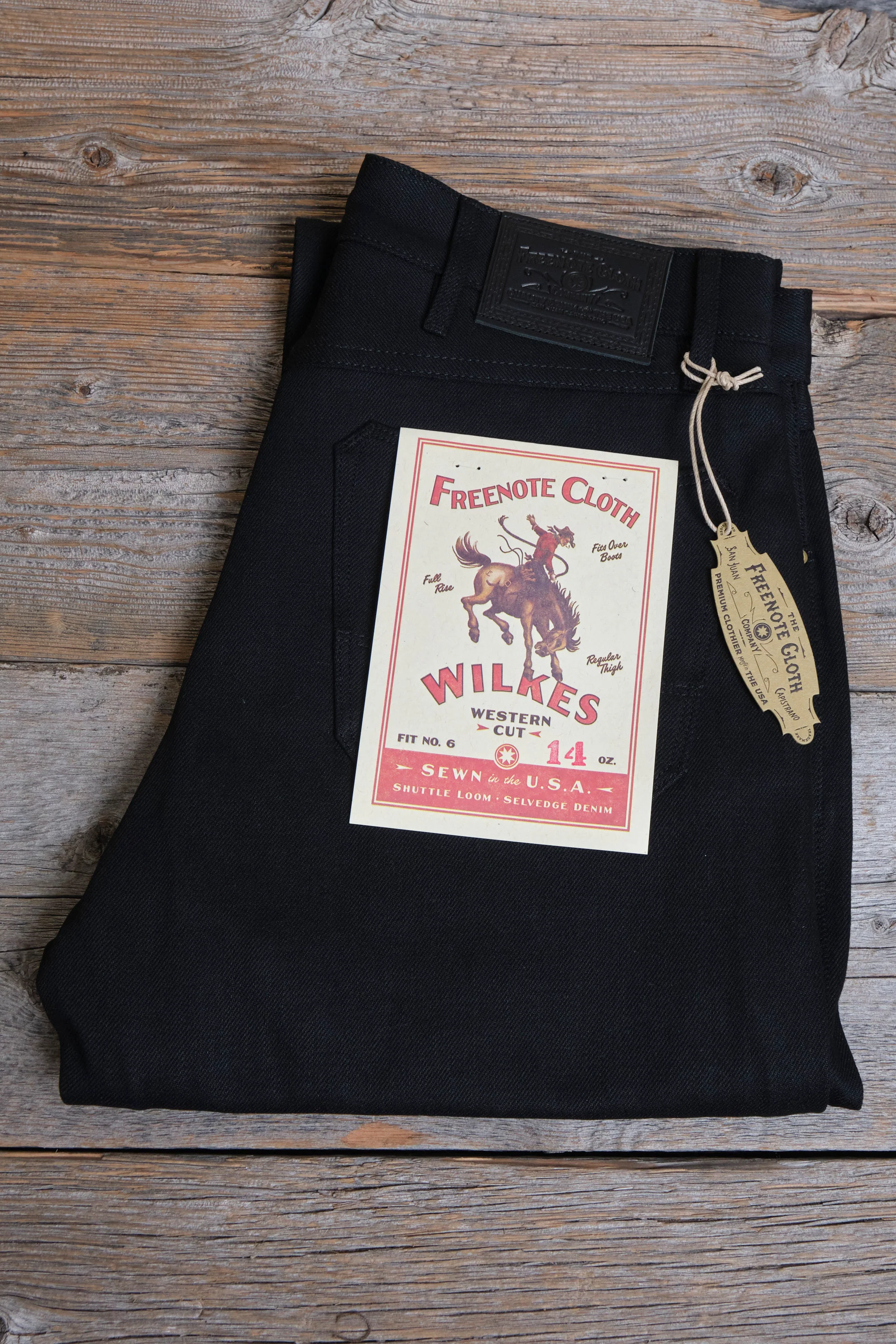 Wilkes Western 14 Ounce Black Denim - Image 12