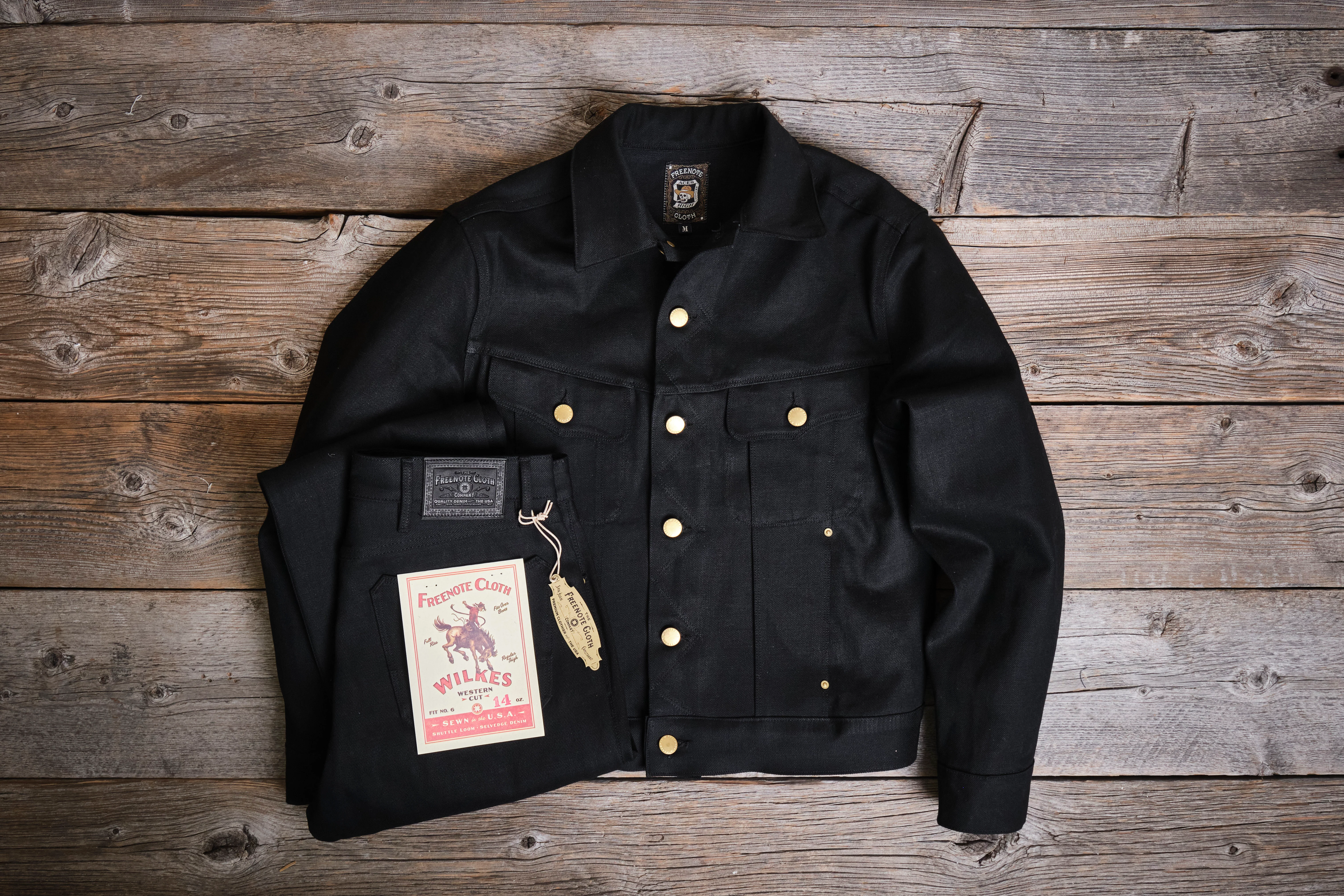 Wilkes Western 14 Ounce Black Denim - Image 13