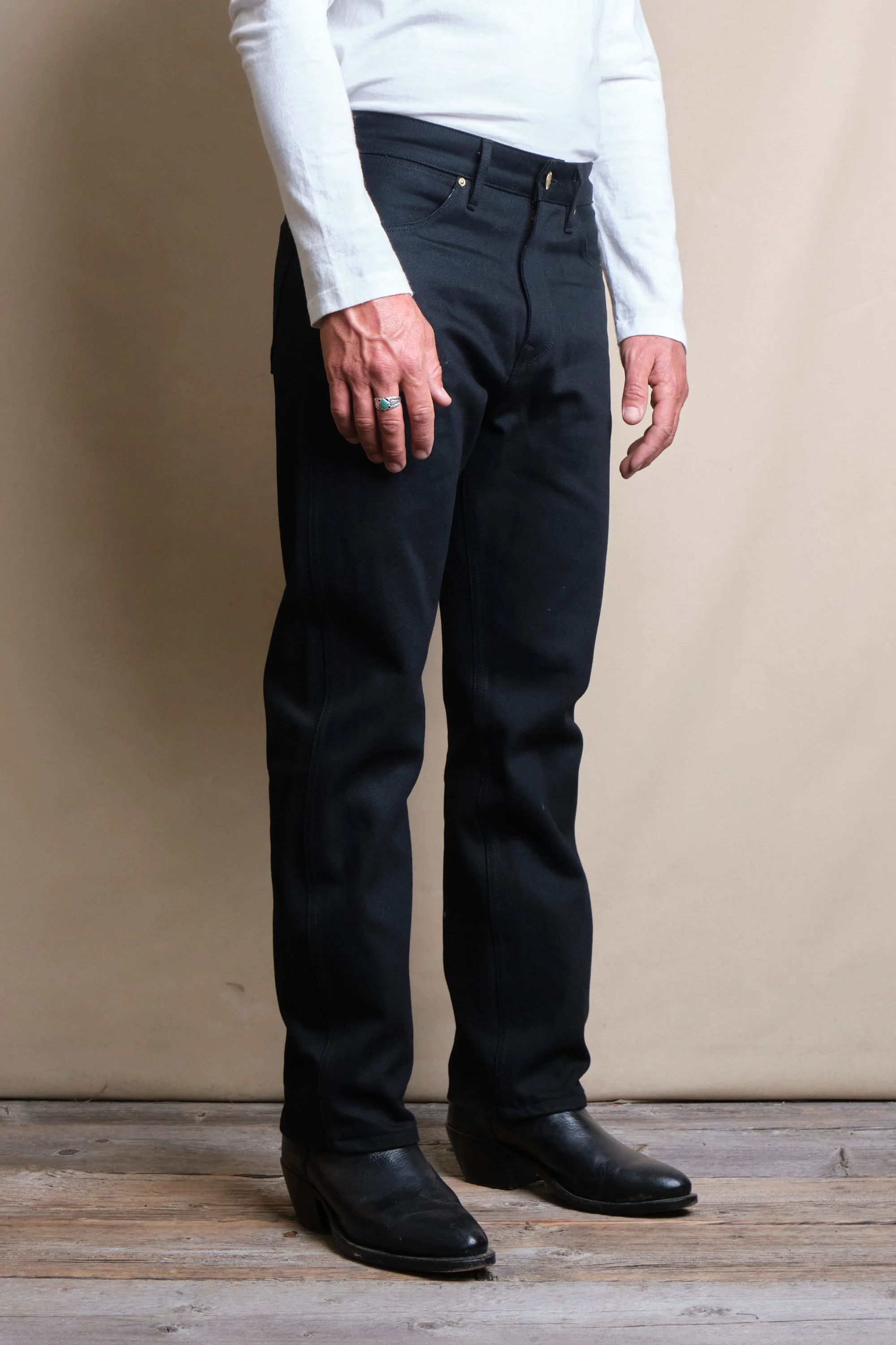 Wilkes Western 14 Ounce Black Denim - Image 3
