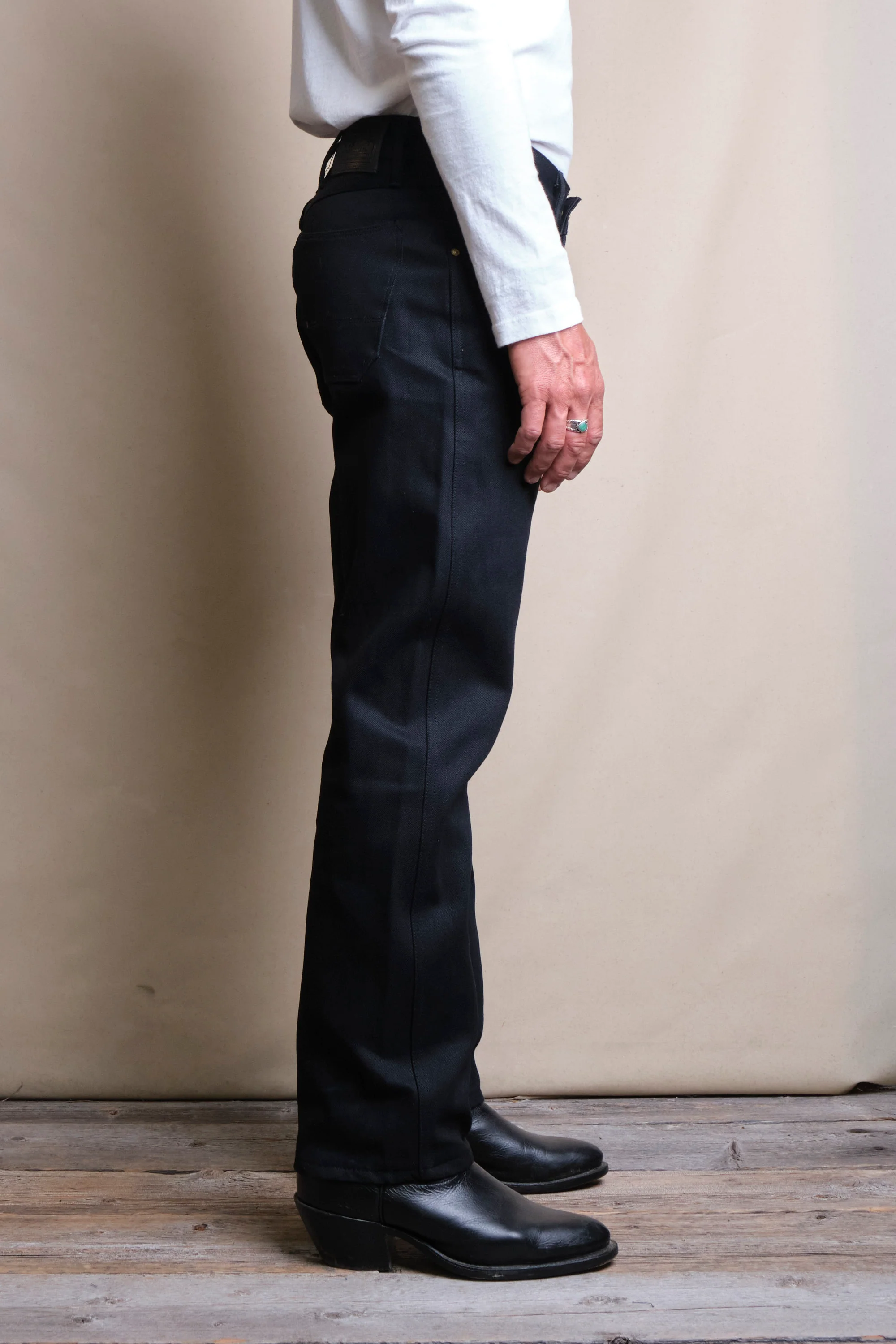 Wilkes Western 14 Ounce Black Denim - Image 4