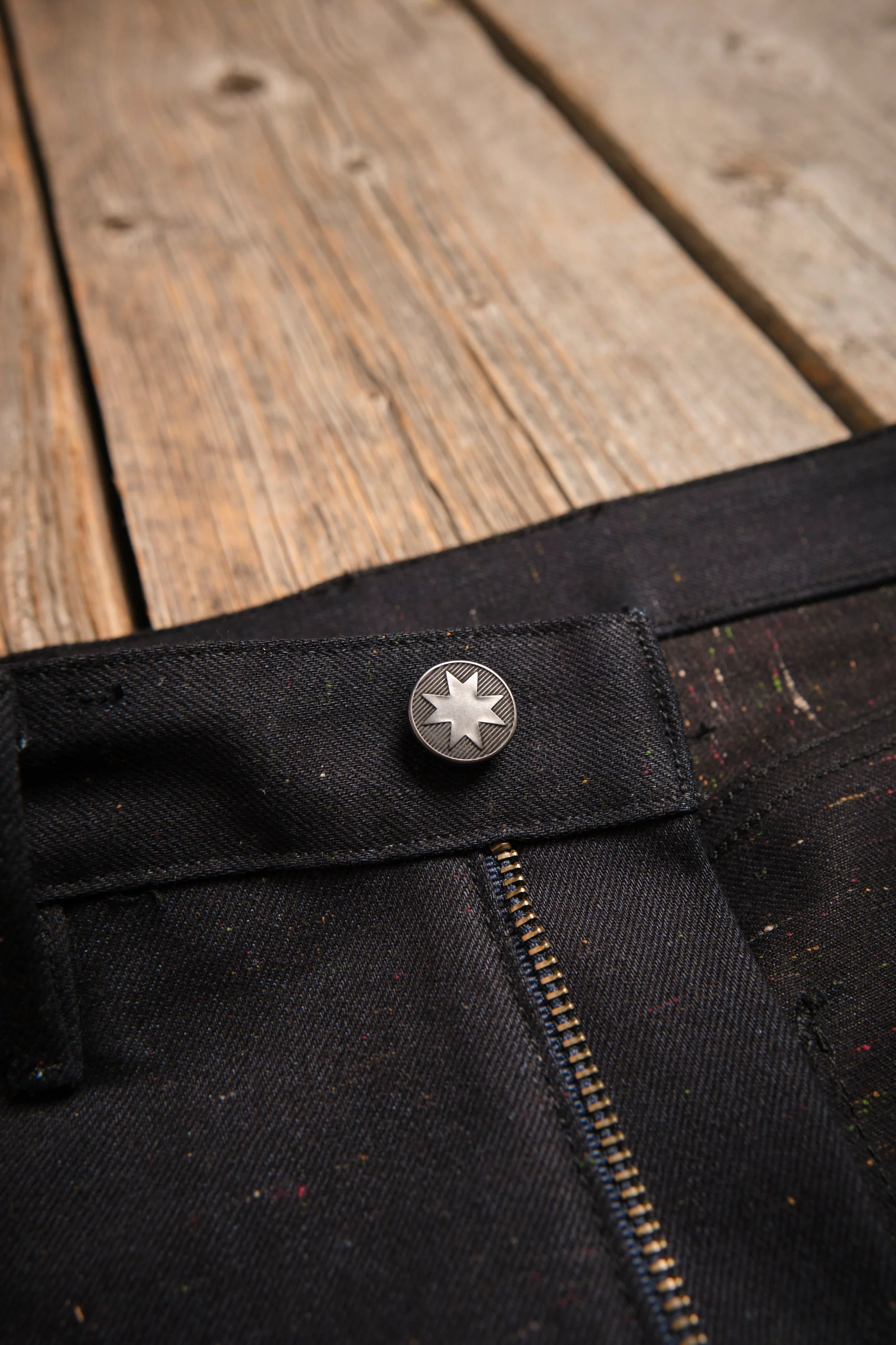 Wilkes Western 14 Ounce Raw Fleck Denim - Image 4