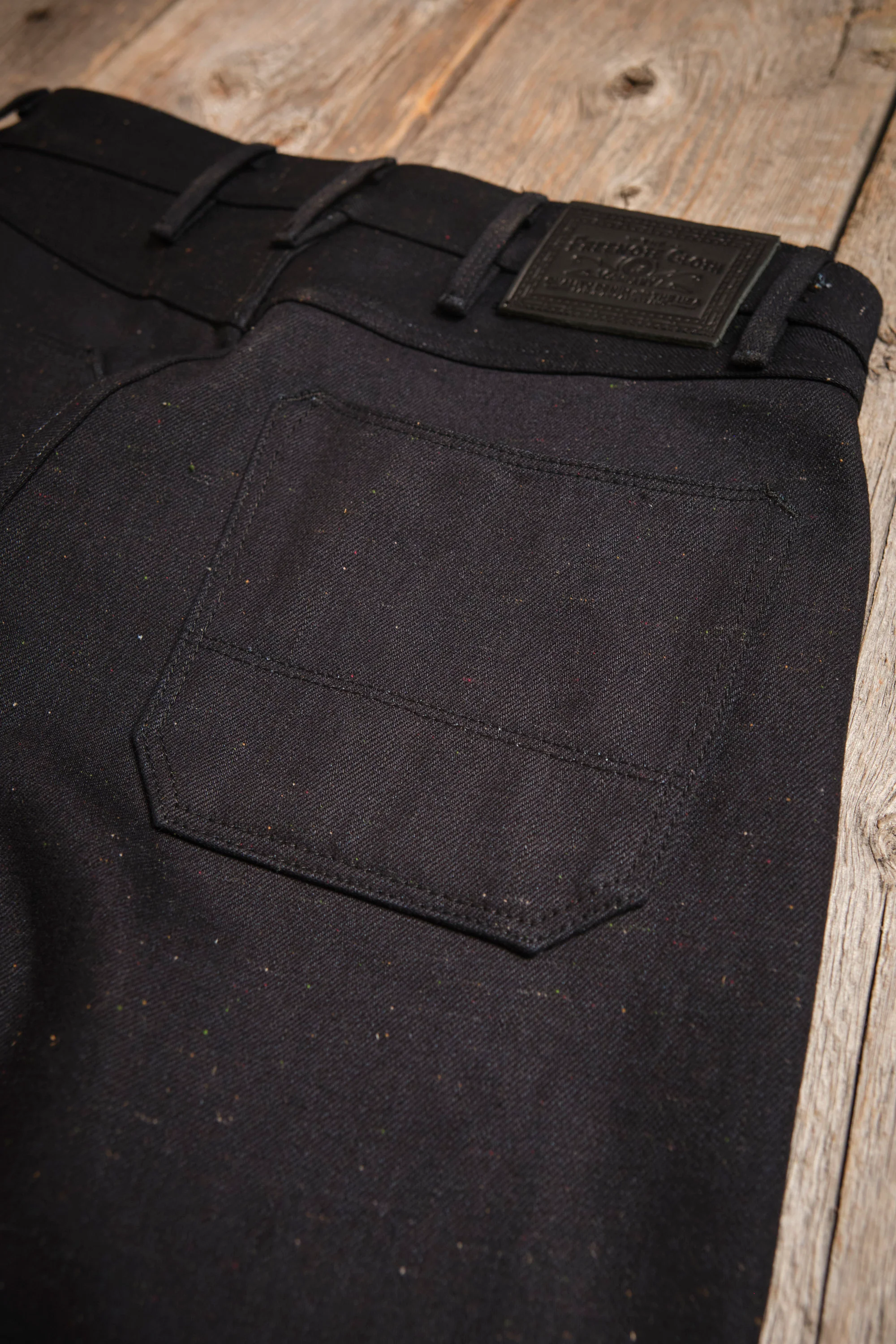 Wilkes Western 14 Ounce Raw Fleck Denim - Image 7