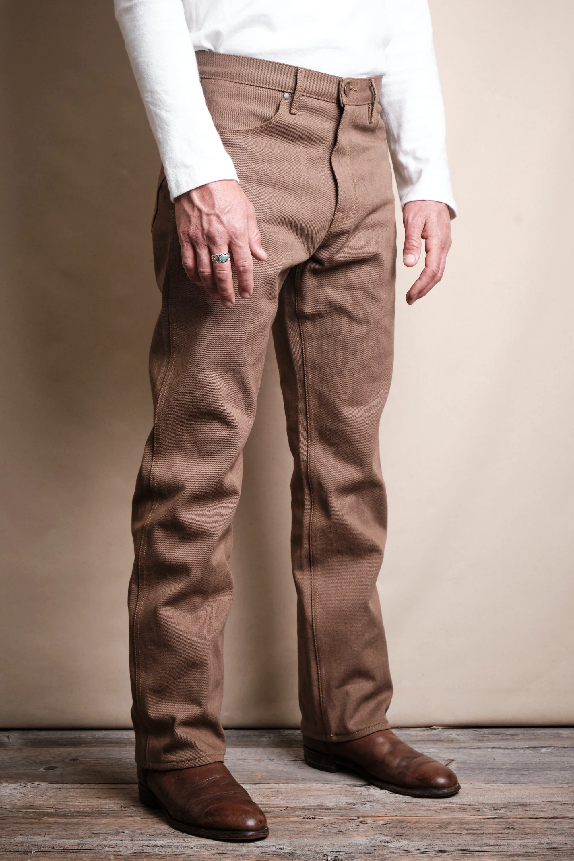 Wilkes Western <span>15 Ounce Brown Denim </span> - Image 3