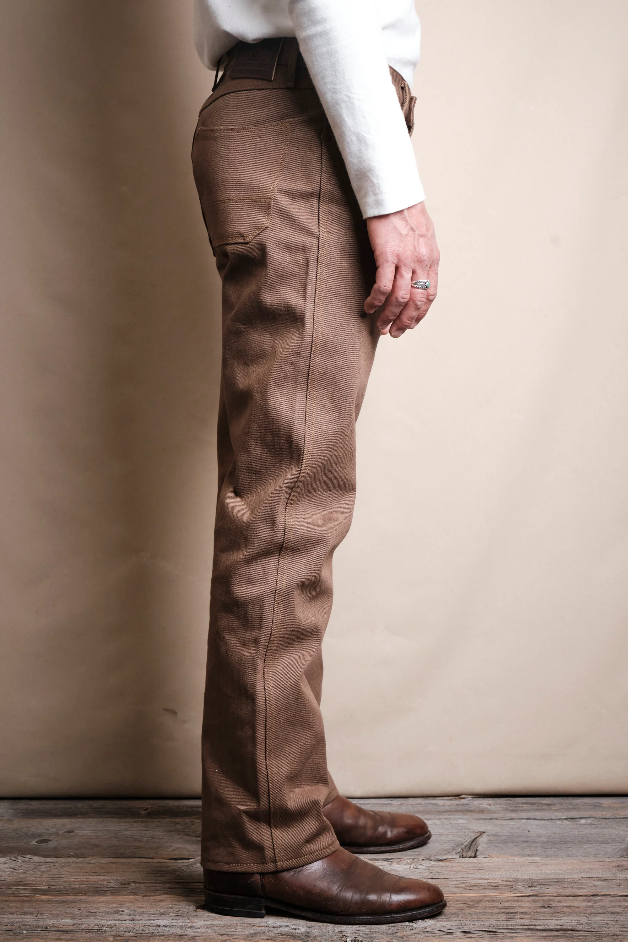 Wilkes Western <span>15 Ounce Brown Denim </span> - Image 4