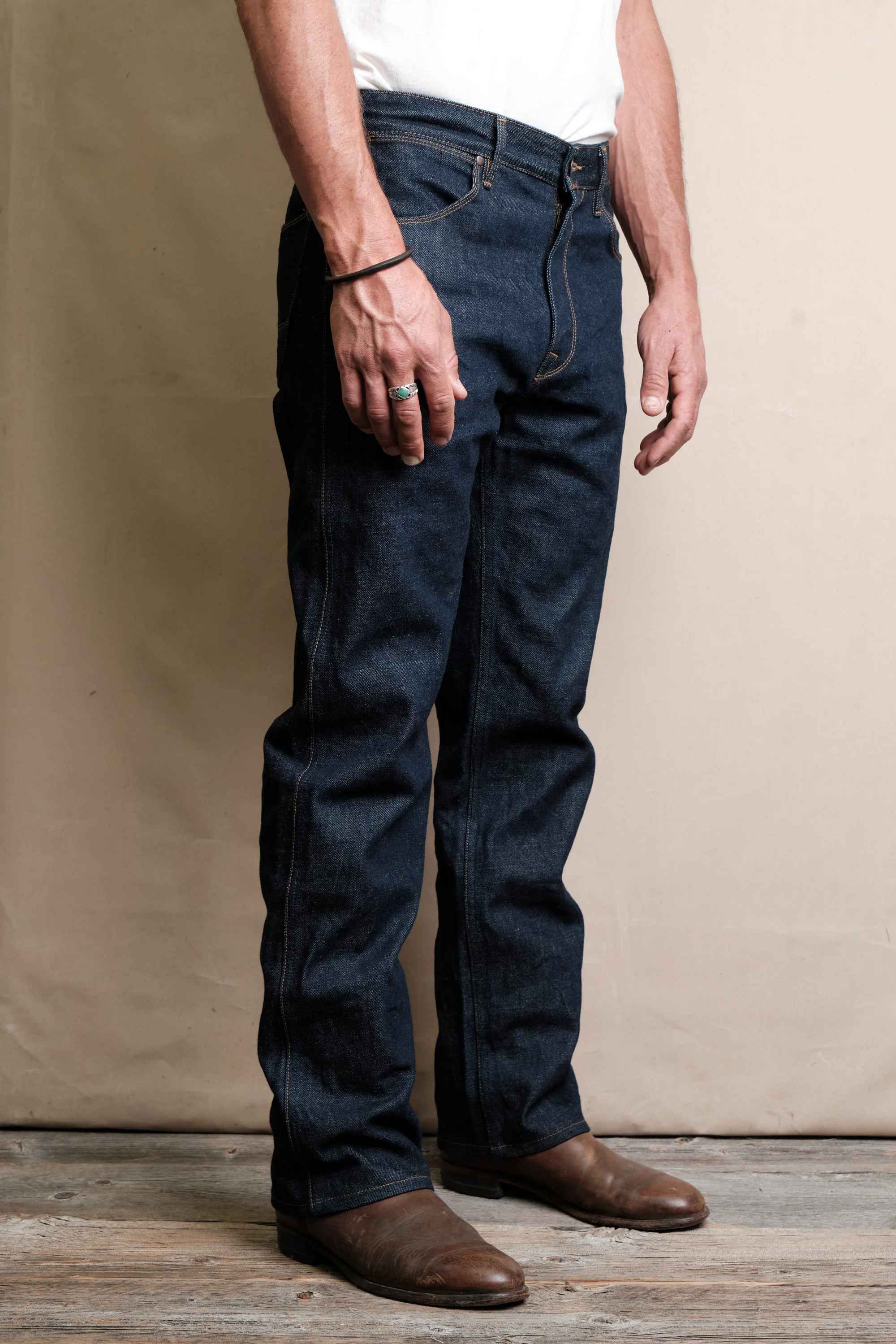Wilkes Western 15 Ounce Rinsed Denim - Image 4