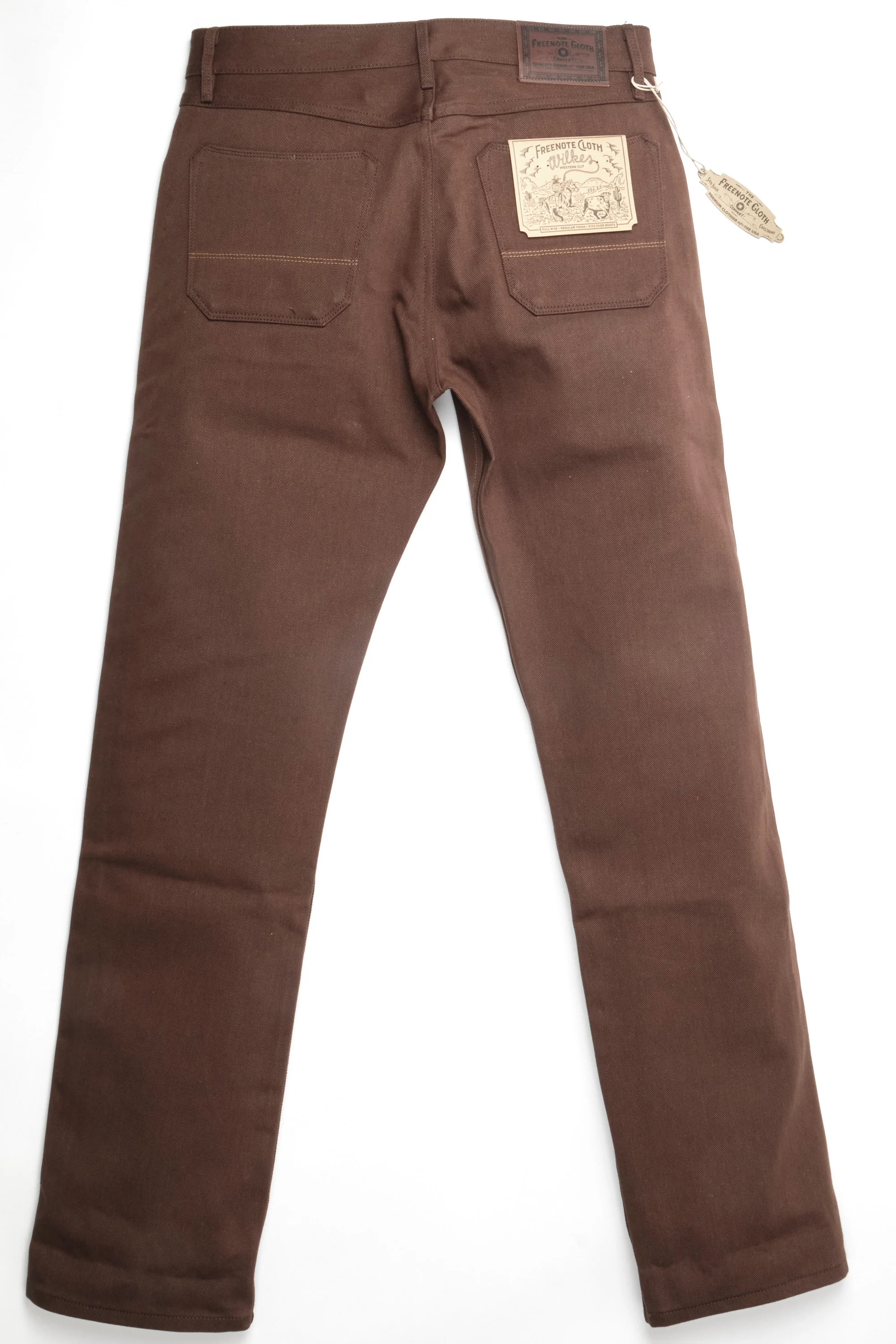 Wilkes Western 15 Ounce Dark Brown Denim - Image 10