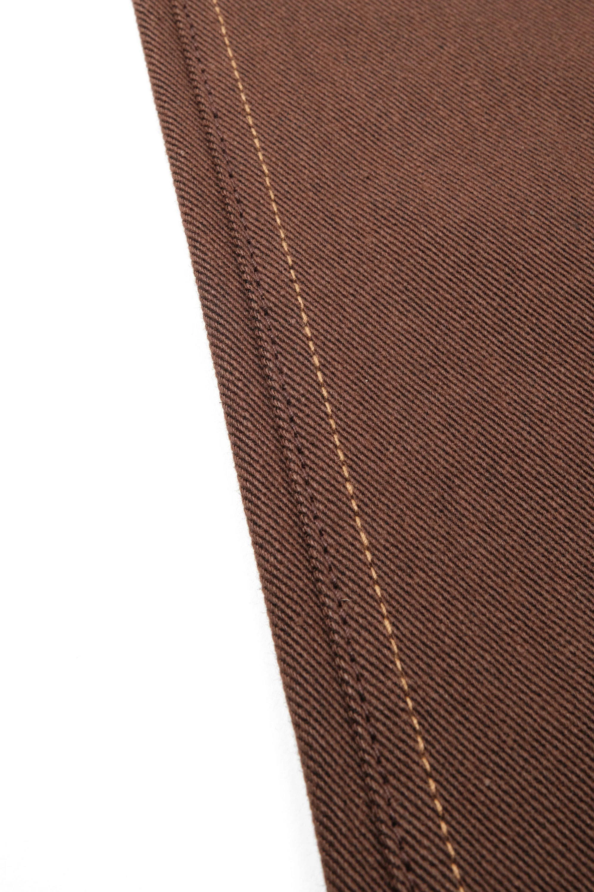 Wilkes Western 15 Ounce Dark Brown Denim - Image 13