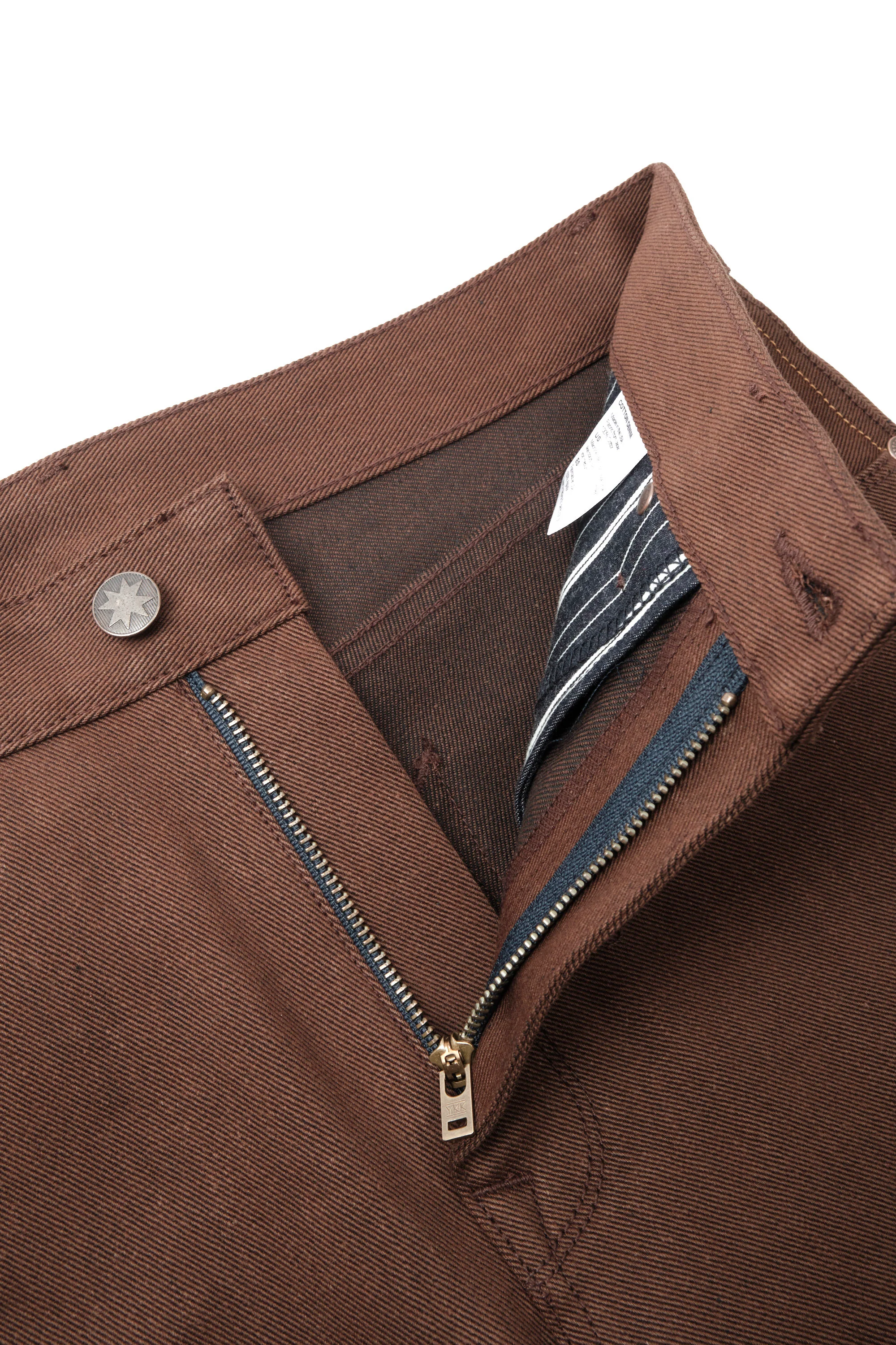 Wilkes Western 15 Ounce Dark Brown Denim - Image 18