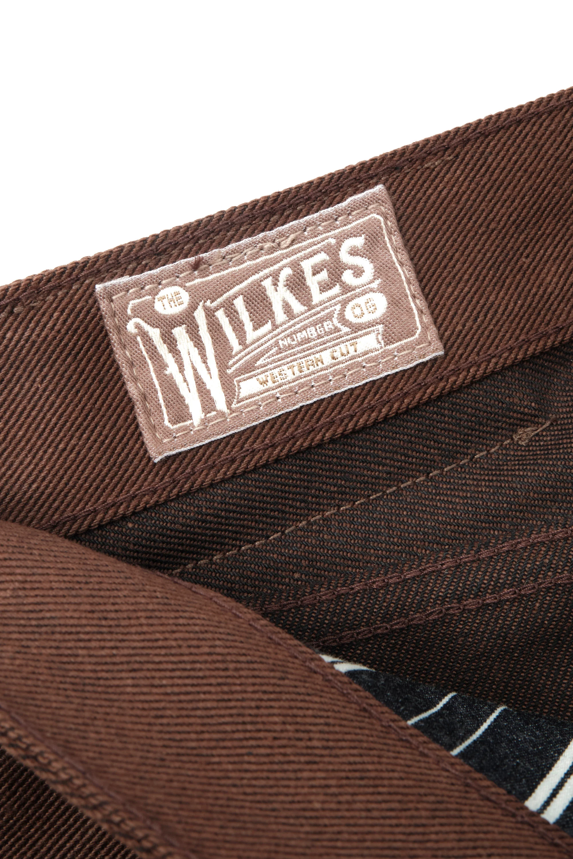 Wilkes Western 15 Ounce Dark Brown Denim - Image 19