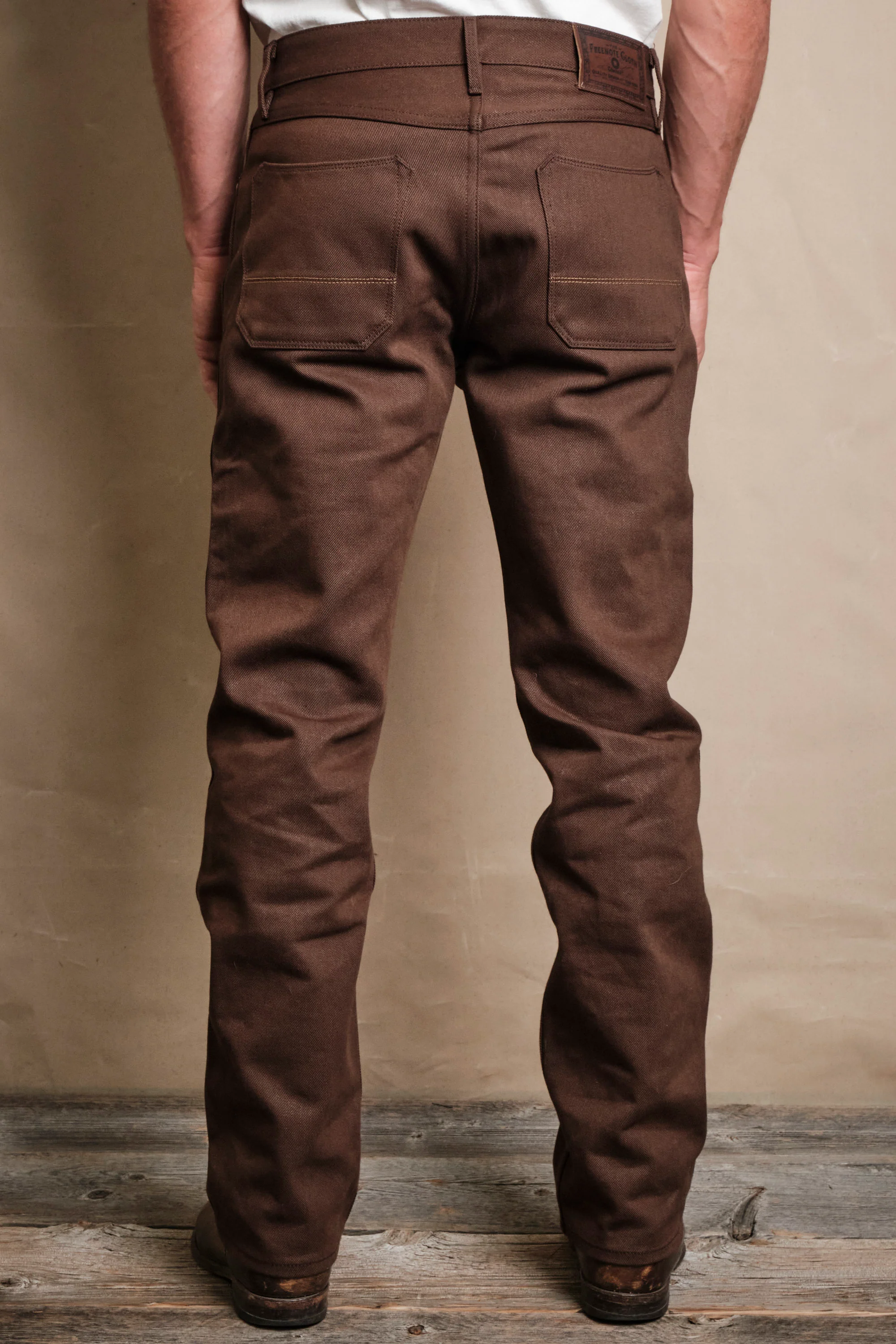 Wilkes Western 15 Ounce Dark Brown Denim - Image 5