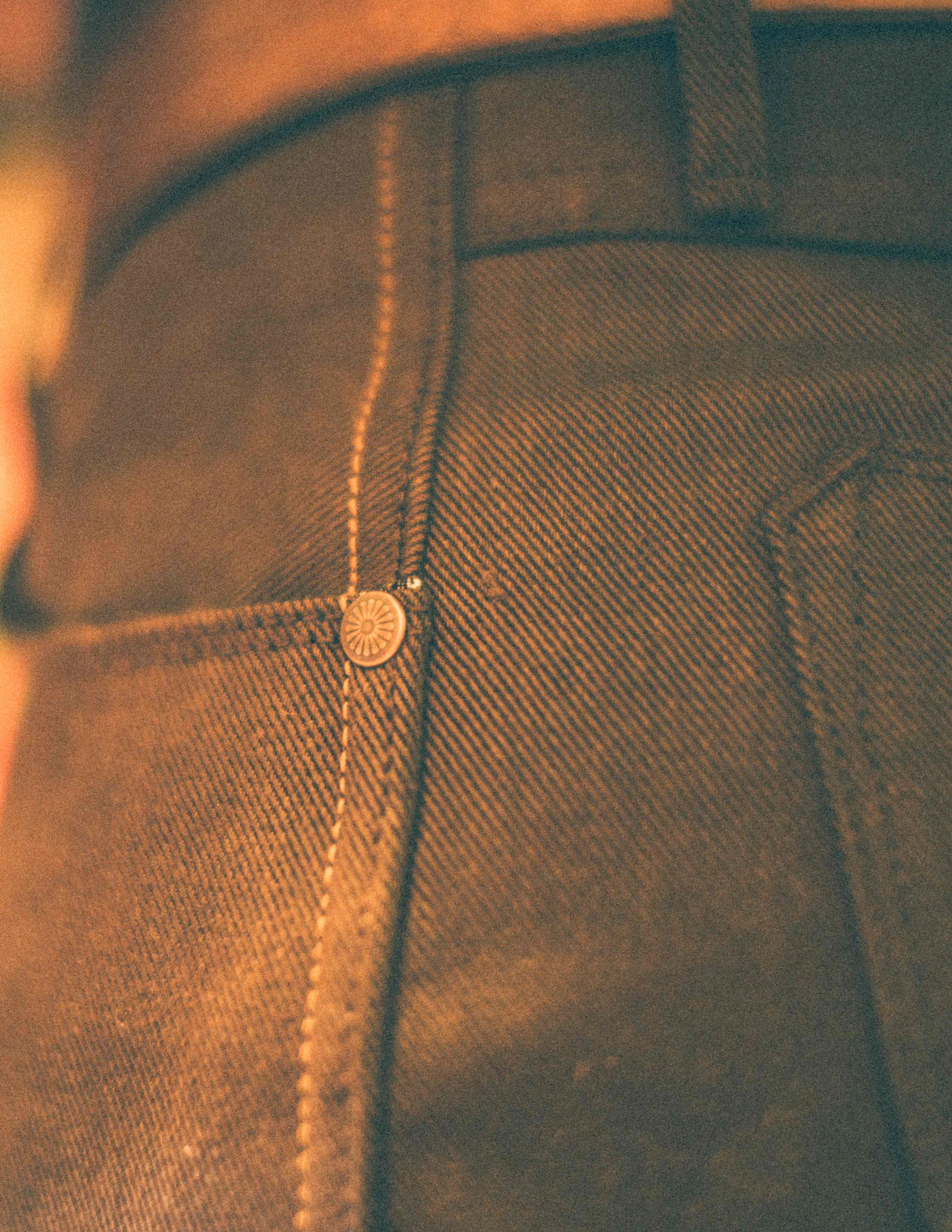 Wilkes Western 15 Ounce Dark Brown Denim - Image 8
