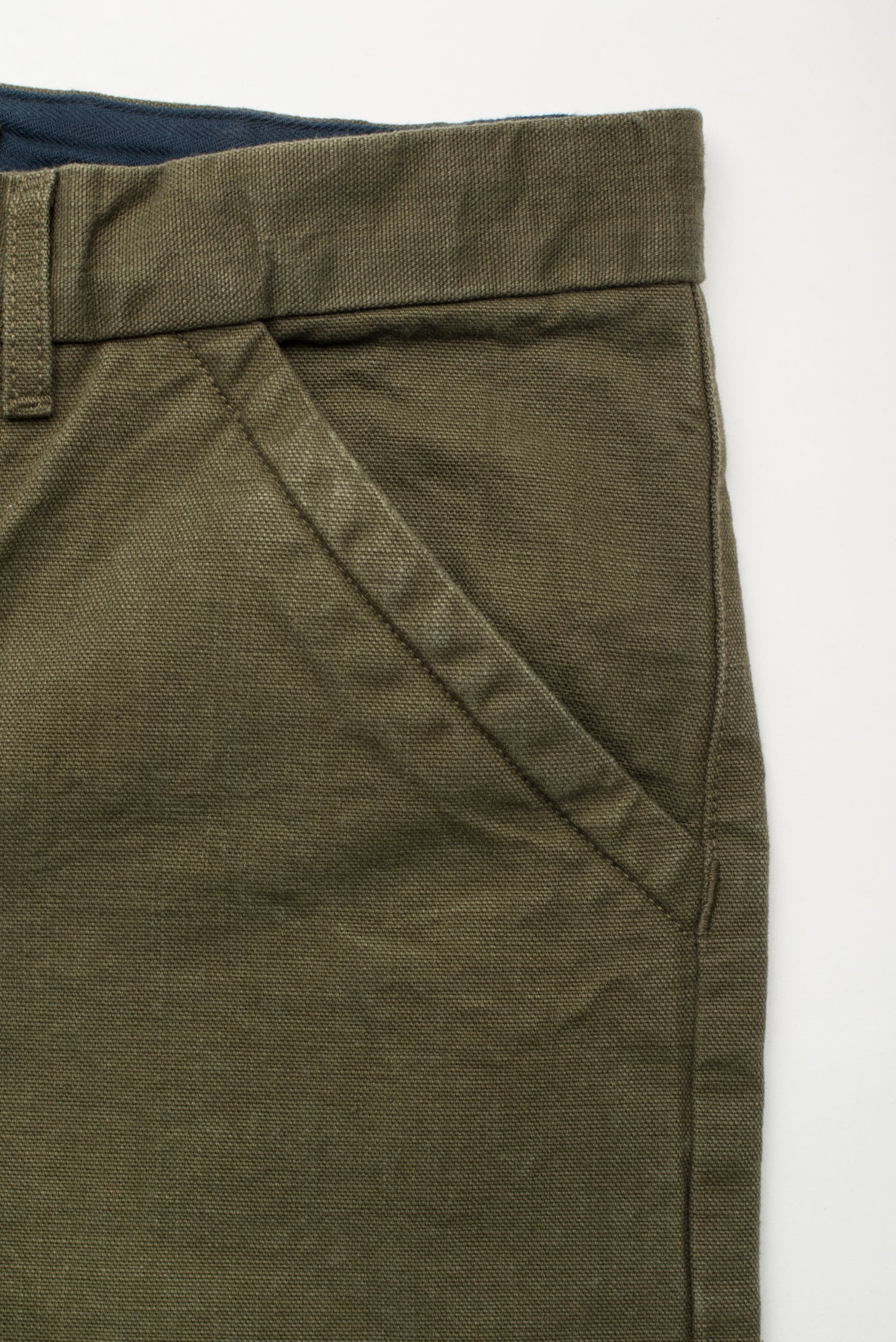 Workers Chino Slim Fit <span> 14 Ounce Slub Army Green </span> - Image 6