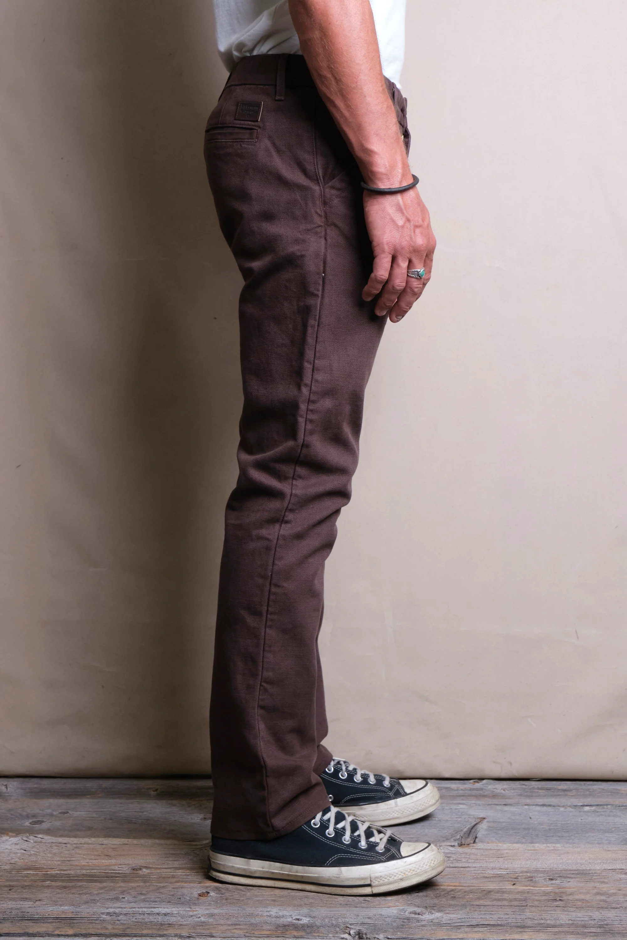 Workers Chino Slim Fit  14 Ounce Slub Bark - Image 3