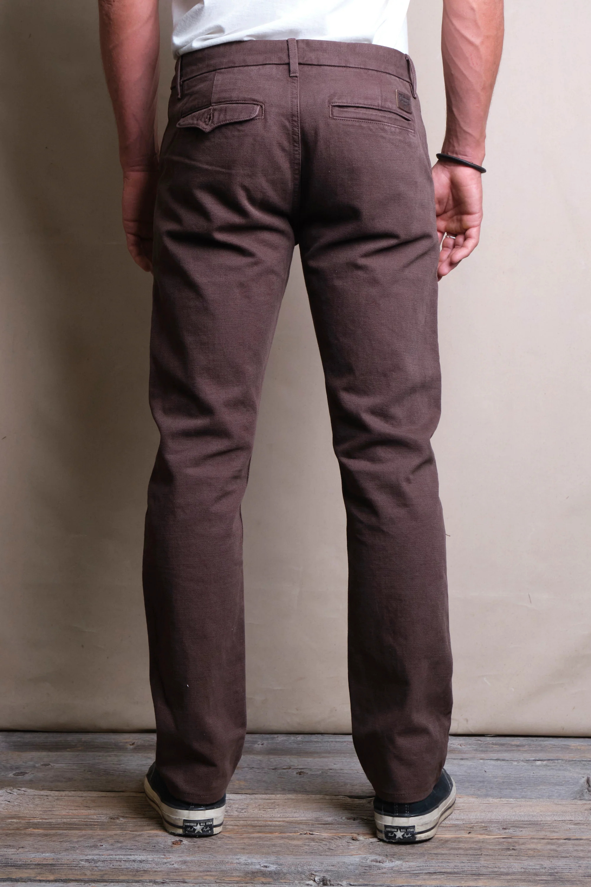 Workers Chino Slim Fit  14 Ounce Slub Bark - Image 4