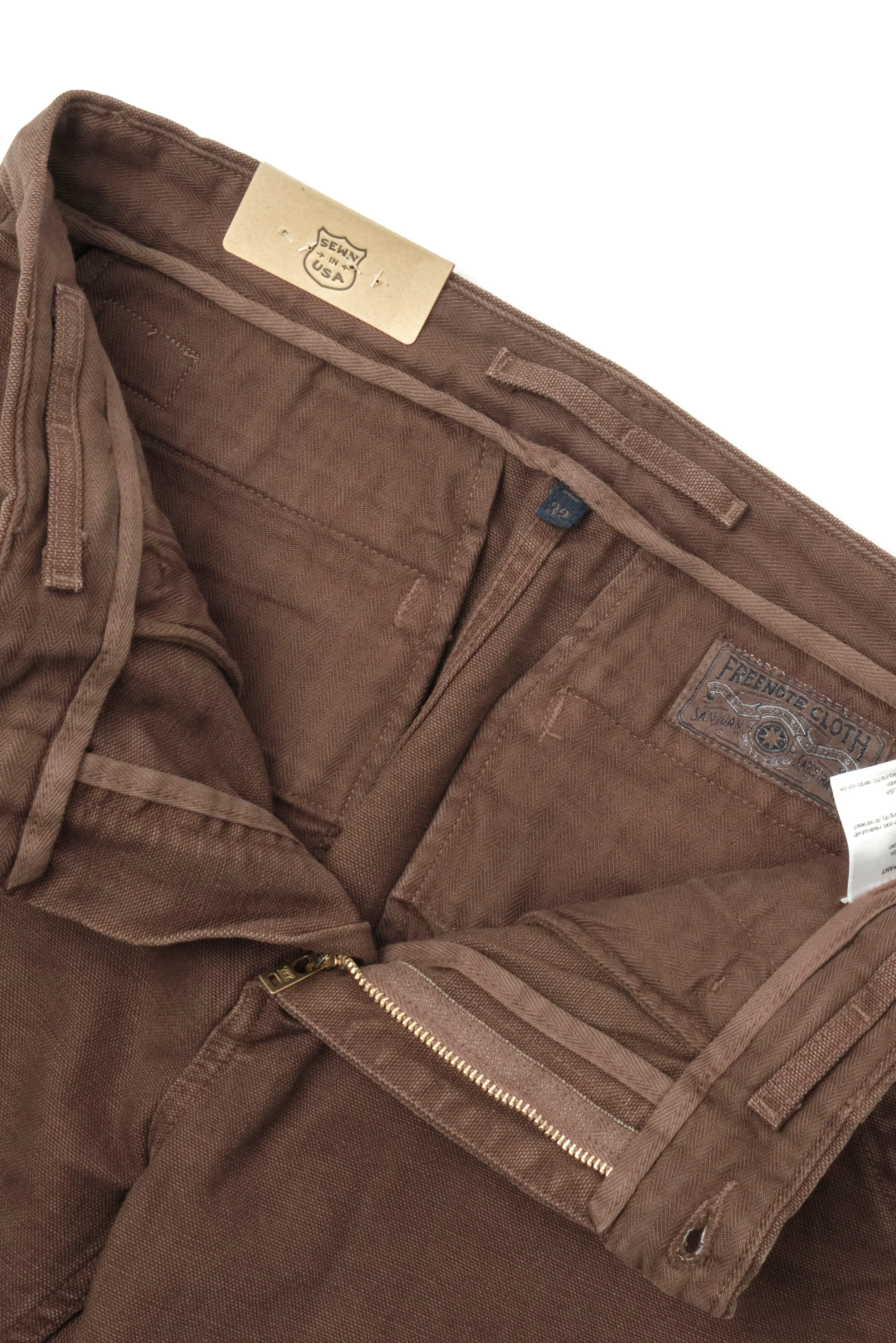 Workers Chino Slim Fit  14 Ounce Slub Bark - Image 6