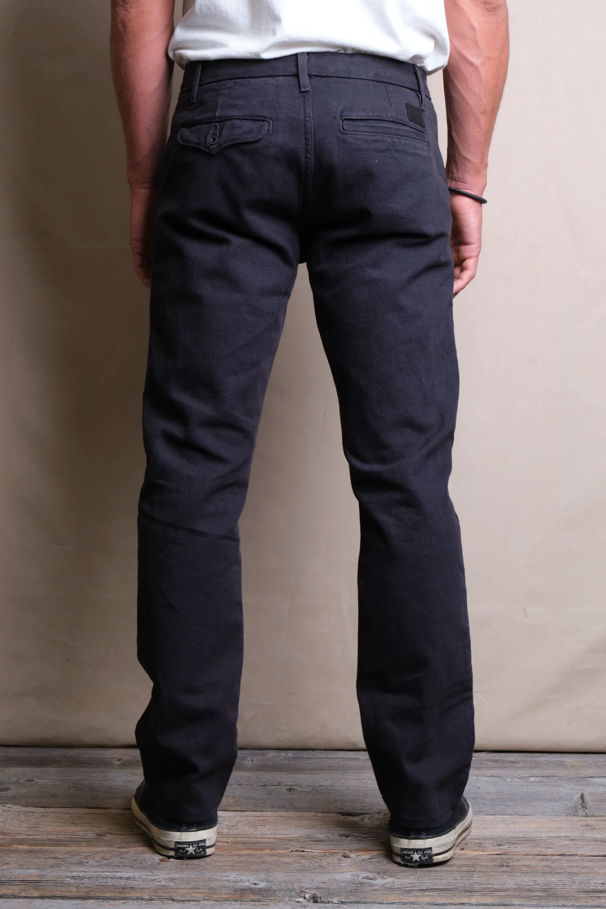 Workers Chino Slim Fit <span> 14 Ounce Slub Black</span> - Image 4