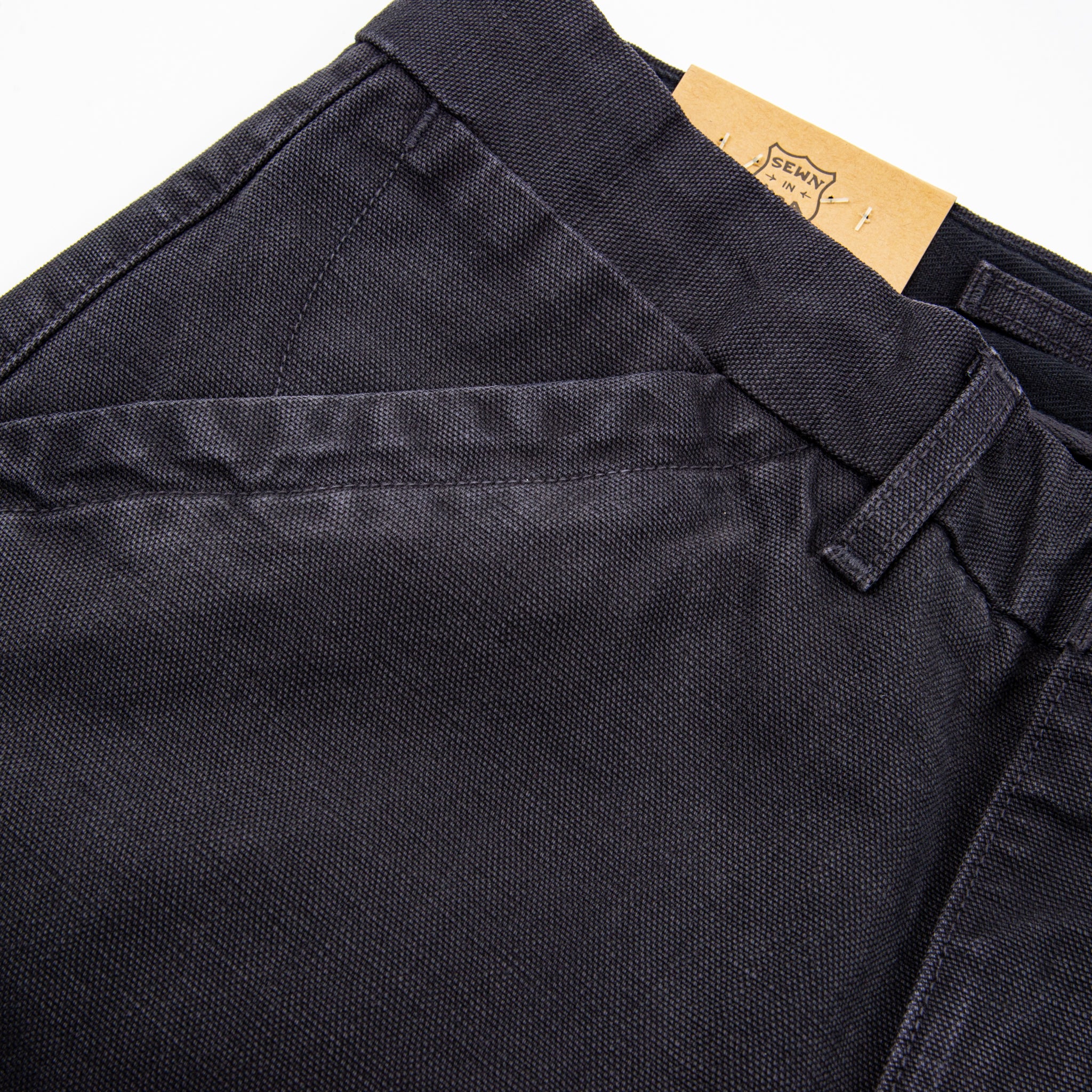 Workers Chino Slim Fit <span> 14 Ounce Slub Black</span> - Image 5
