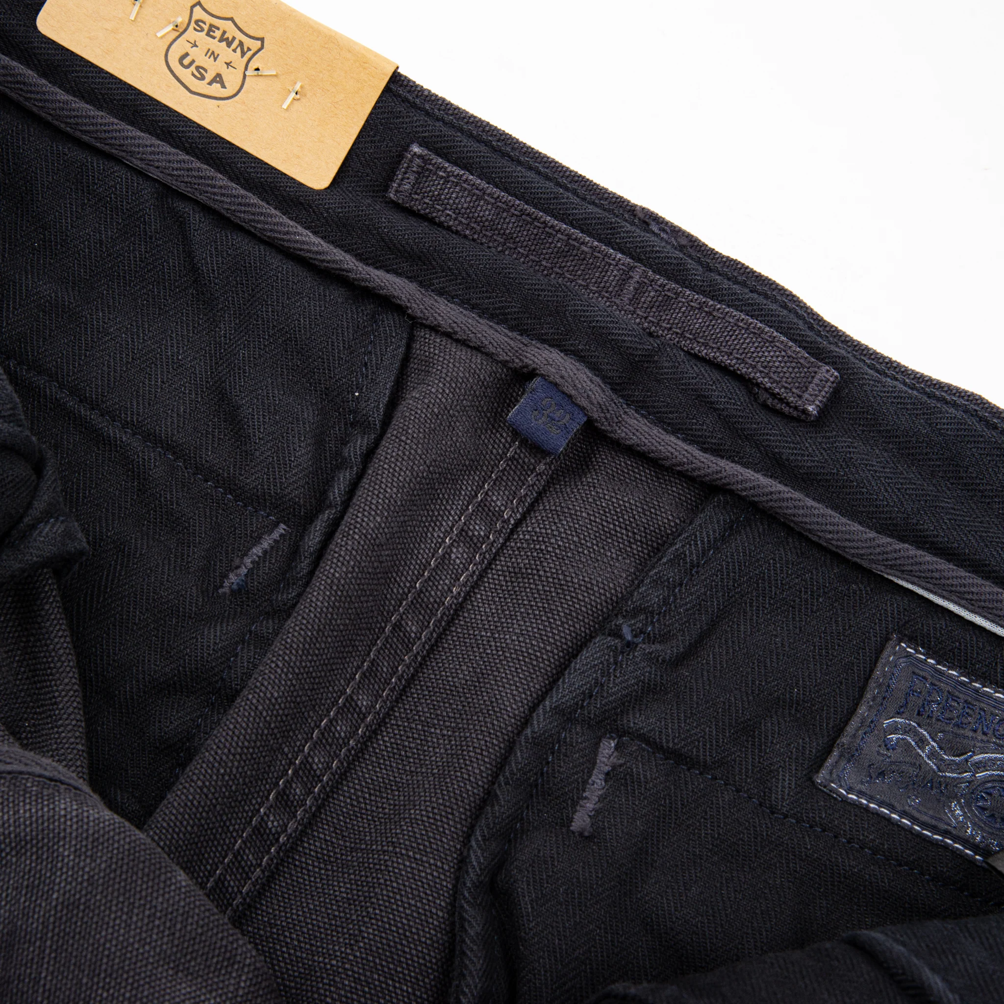 Workers Chino Slim Fit <span> 14 Ounce Slub Black</span> - Image 8
