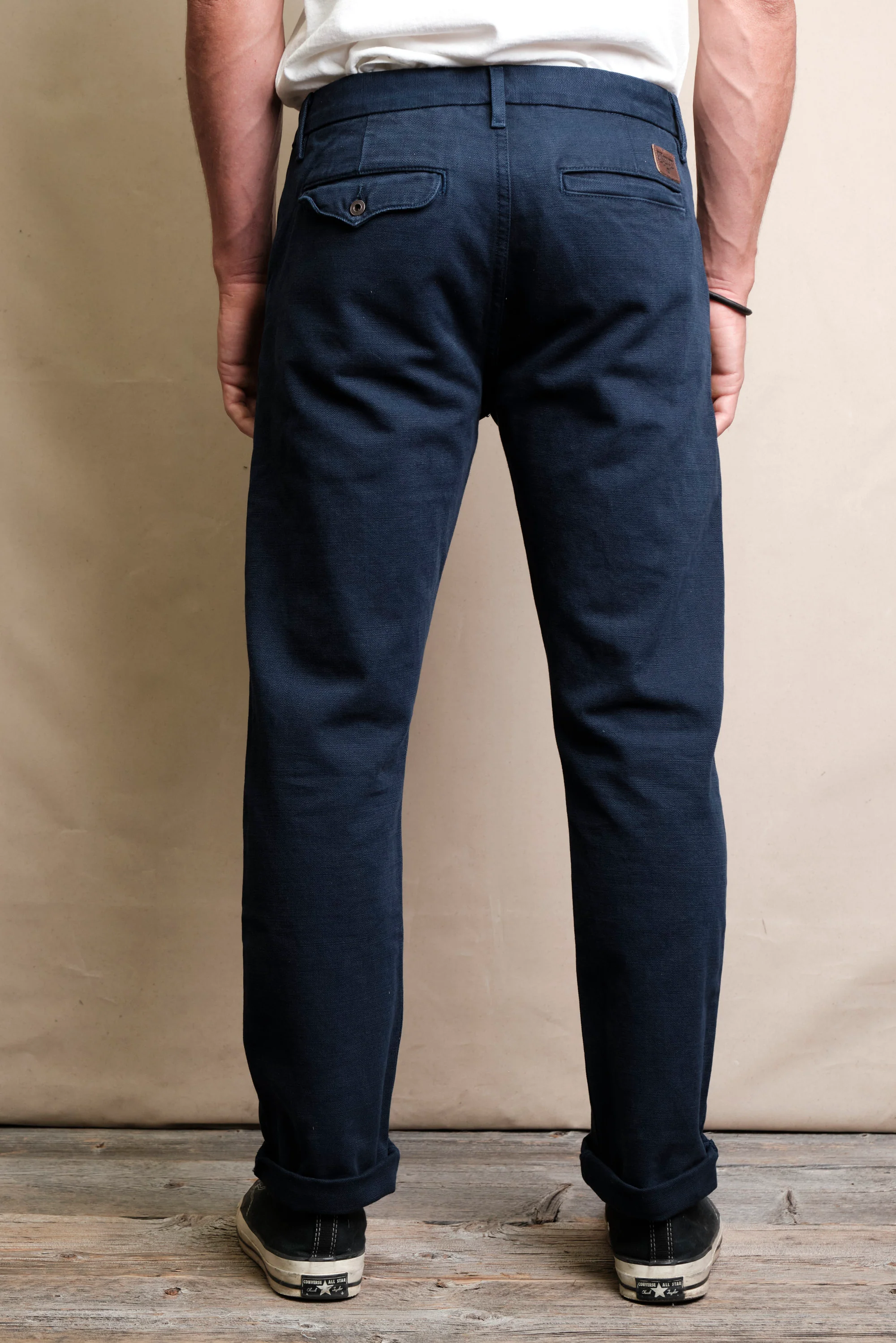 Workers Chino Slim Fit <span> 14 Ounce Slub Navy</span> - Image 4