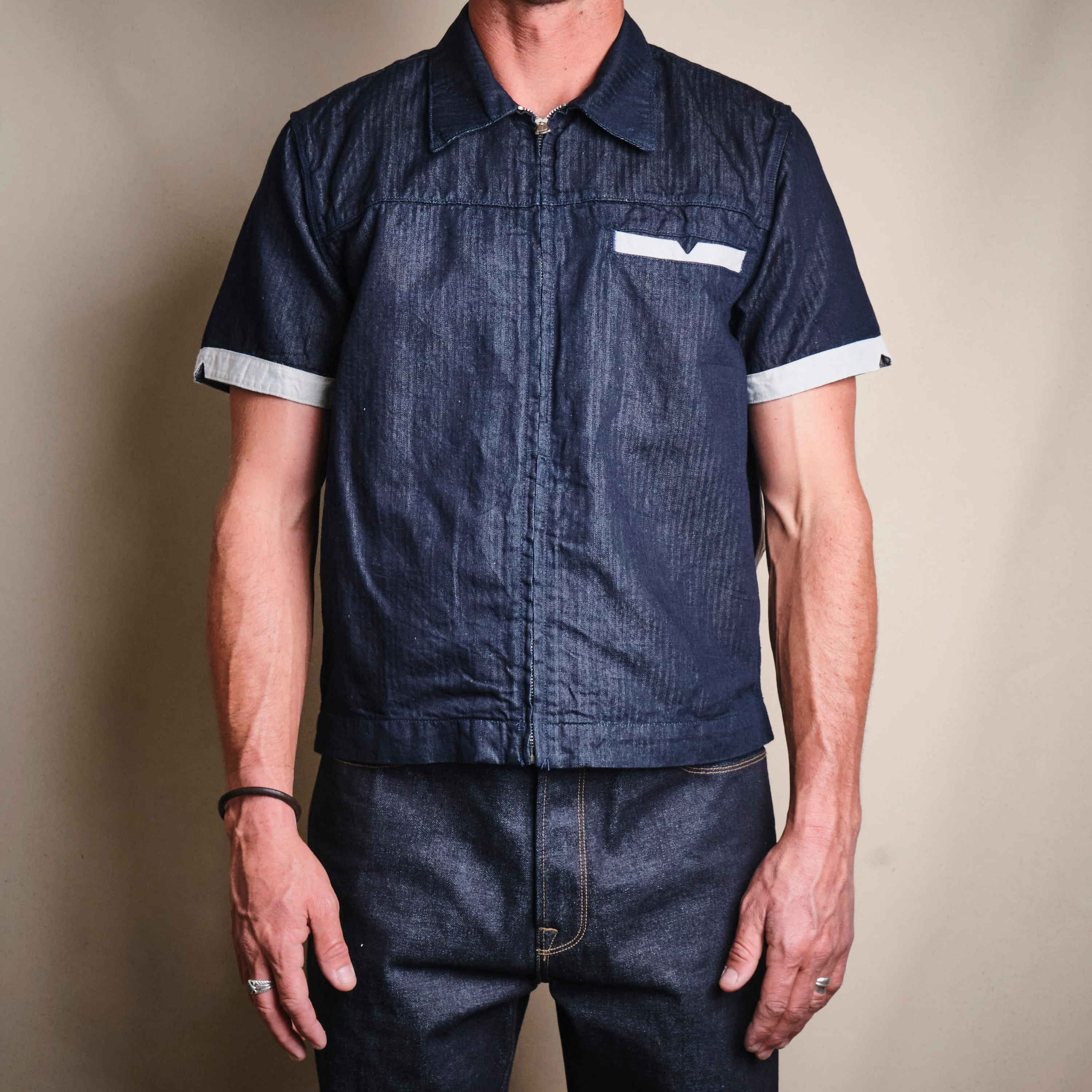 Yorba Navy Herringbone - Image 2